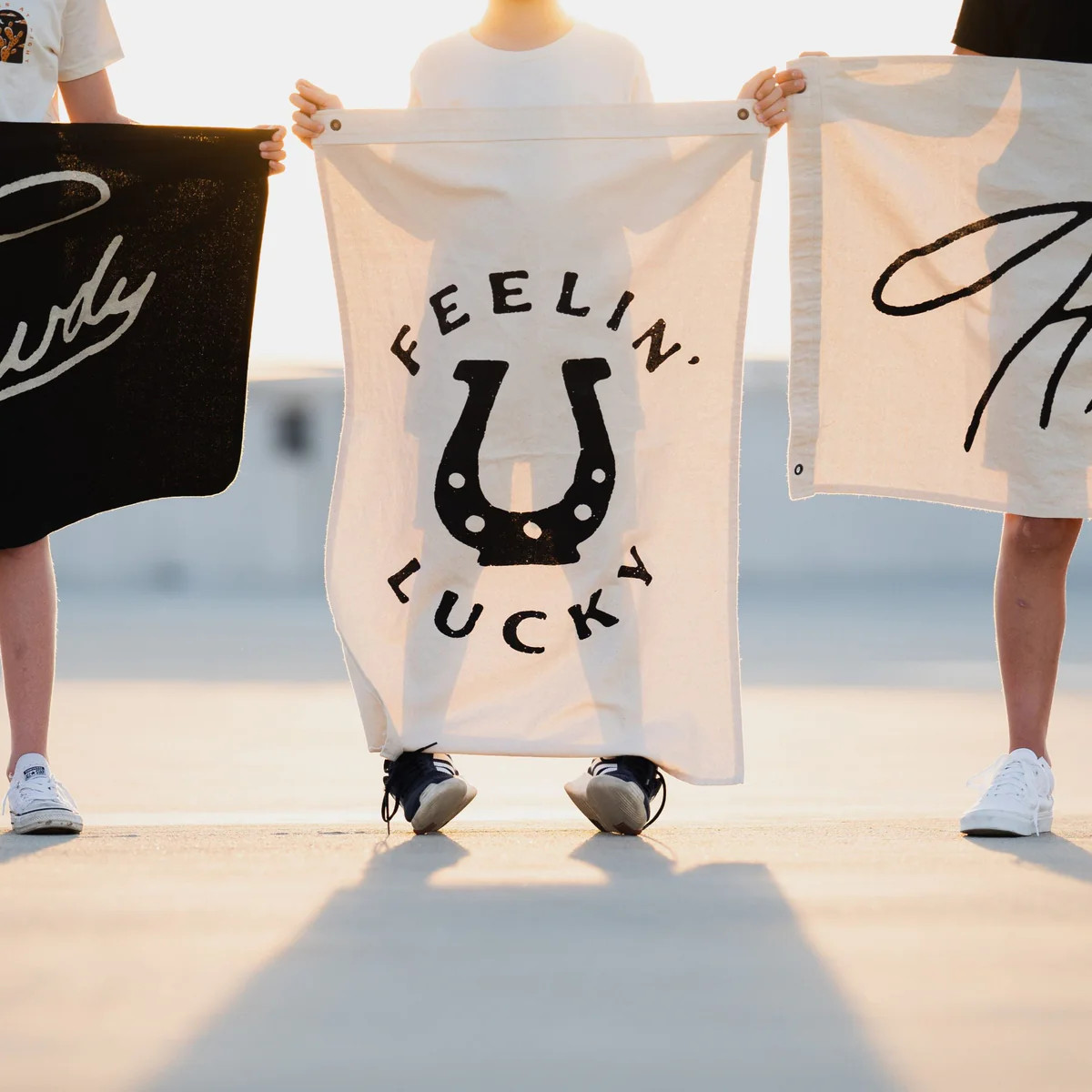 FEELIN' LUCKY FLAG - NATURAL (Medium) | LittleHowdy