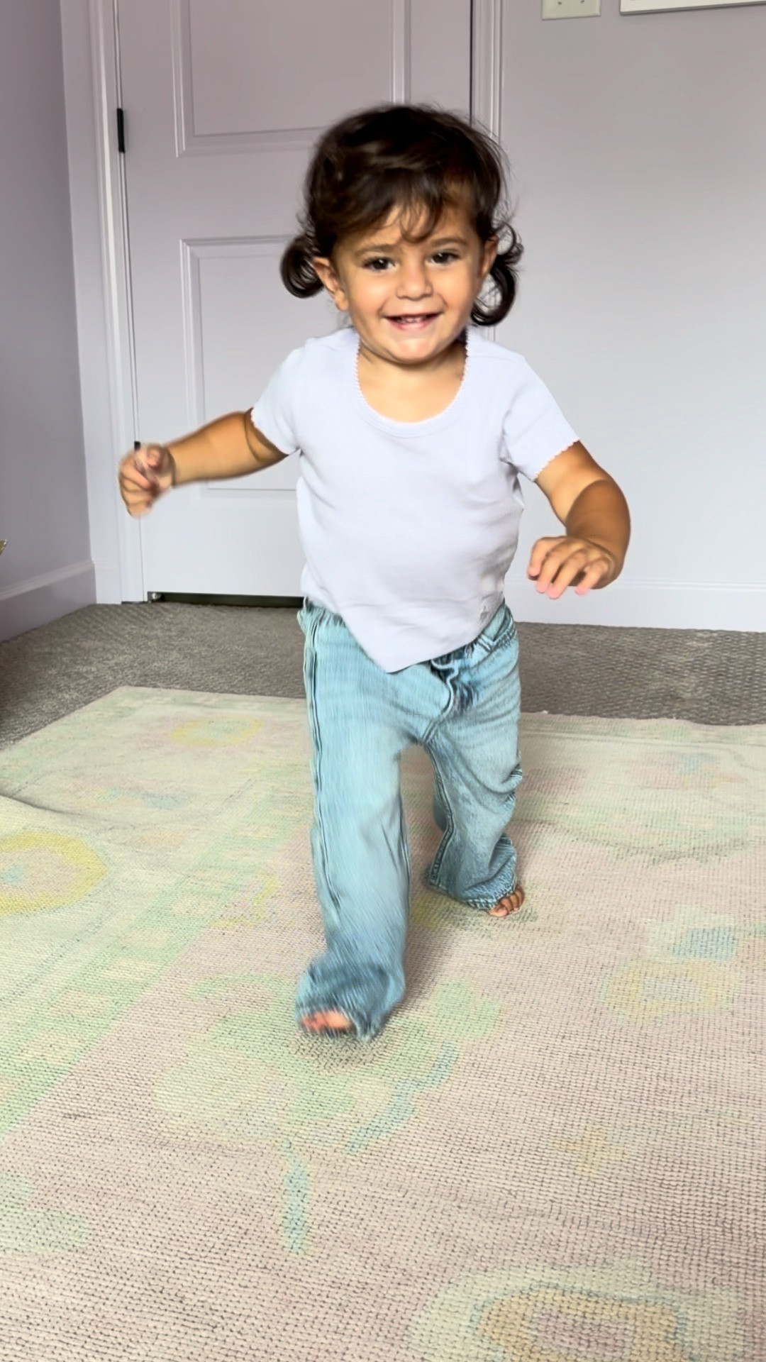 #AbercrombiePartner denim made mini 🤍 @abercrombiekids has the cutest denim in sizes NB-5T that's made with soft fabrics perfect for play!

40% off all jeans + 20% off almost everything else & code DENIMAF will get you an additional 15% off 👏🏻

#sponsored 

Denim Promo: *Offer valid in stores and online August 5, 2026 to August 10, 2026 in US/CA. Excludes clearance. Online price reflects discount.
Extra 20% Off: *Offer valid in stores and online August 5, 2026 to August 10, 2026 in US/CA. Exclusions apply as indicated. Online price reflects discount.
Promo Code: **Use code DENIMAF to get an additional 15% off almost everything in stores and online at checkout from August 5, 2026 to August 10, 2026 in US/CA. Exclusions apply. See details online.