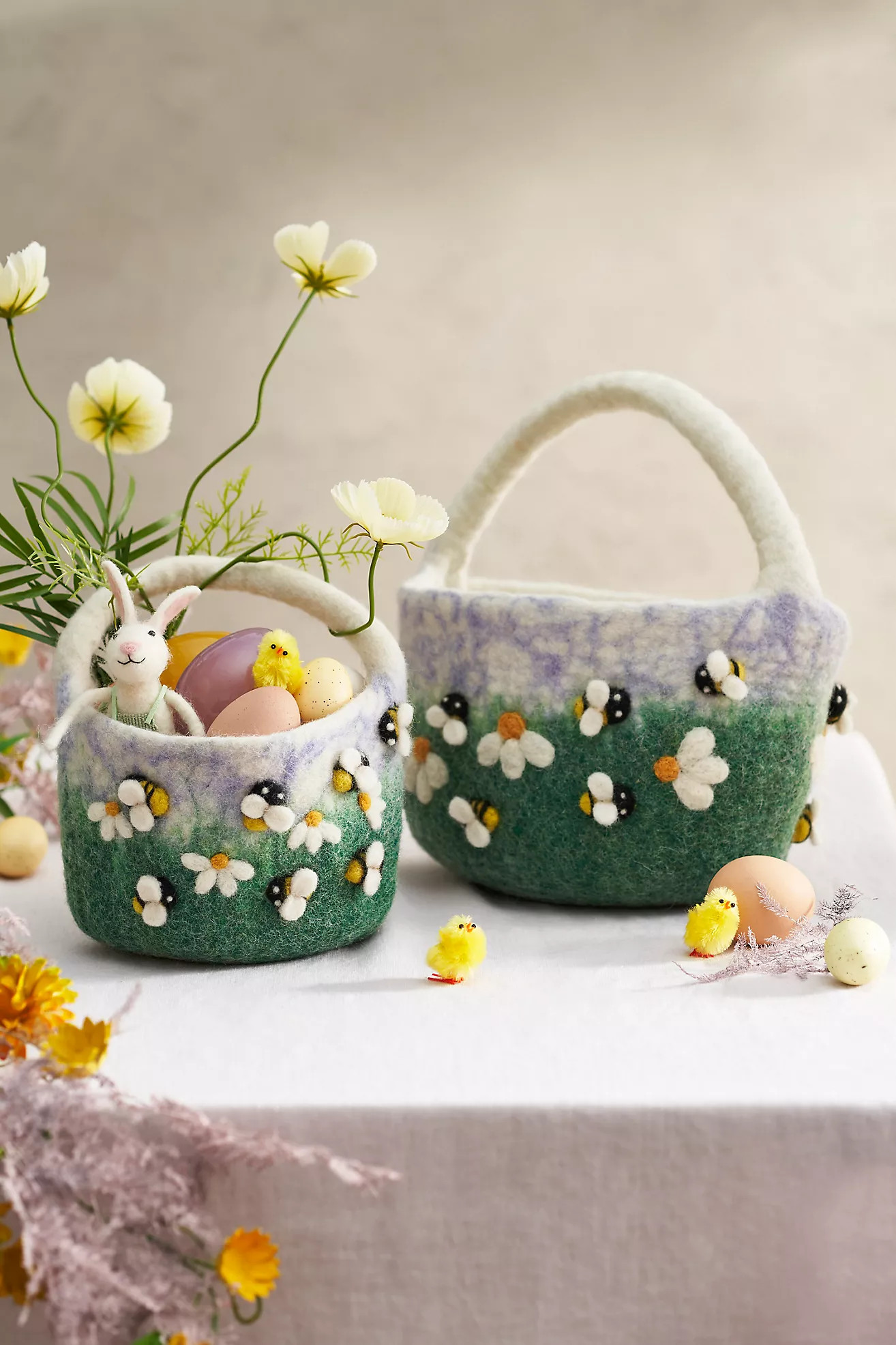 Felted Flower Basket | Anthropologie (US)
