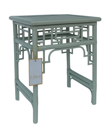 20x24x16 Fretwork Rattan Side Table | TJ Maxx
