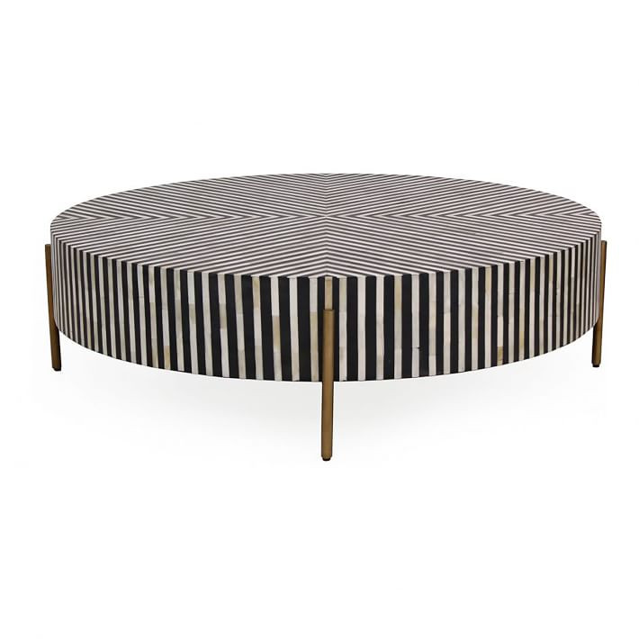 Graphic Stripes Coffee Table (36"–48") | West Elm (US)