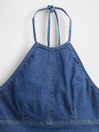 Denim Halter Mini Dress | Gap (US)
