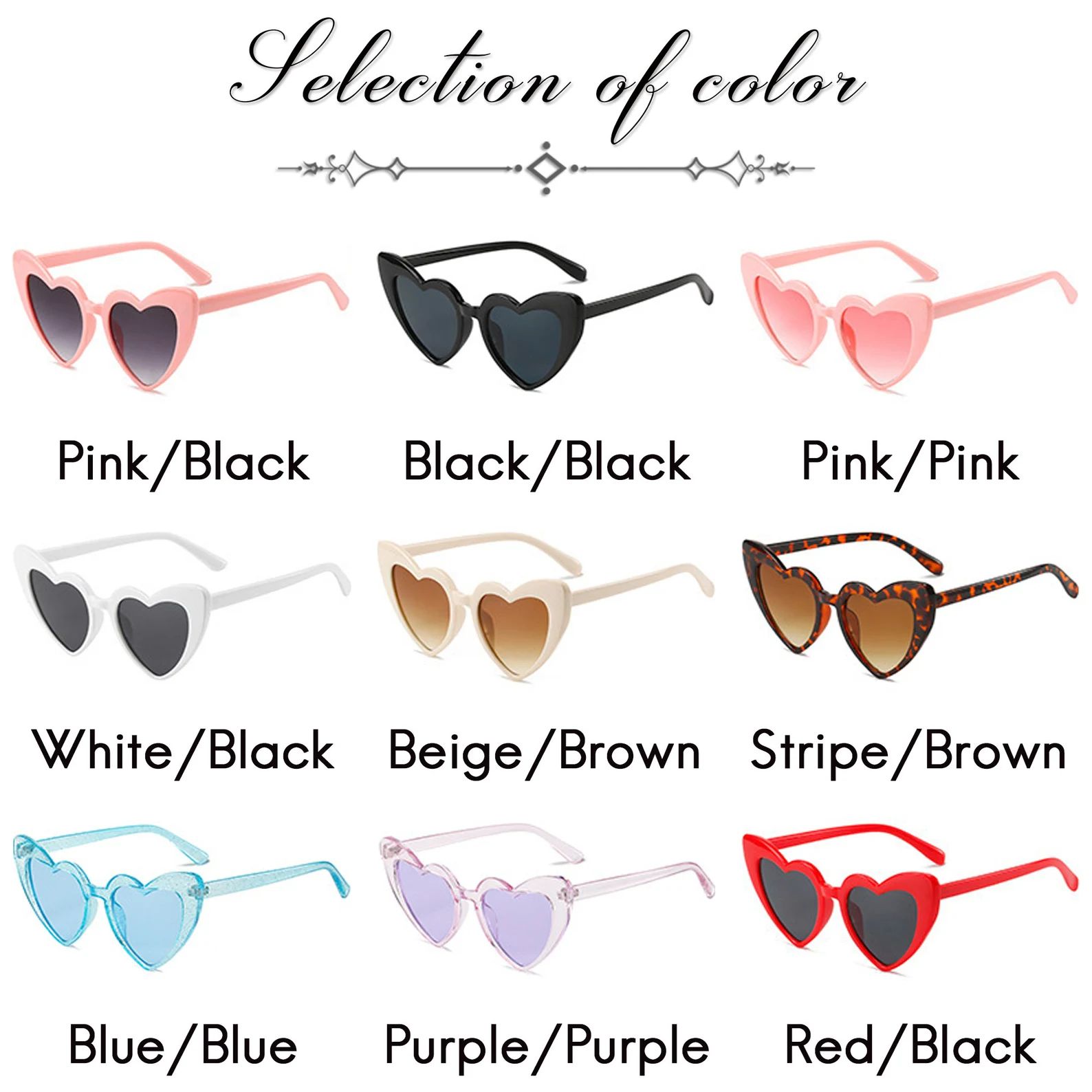 personalized Fun heart shape sunglasses,Love Heart Sunglasses, Party Glasses,Vintage Retro sungla... | Etsy (US)