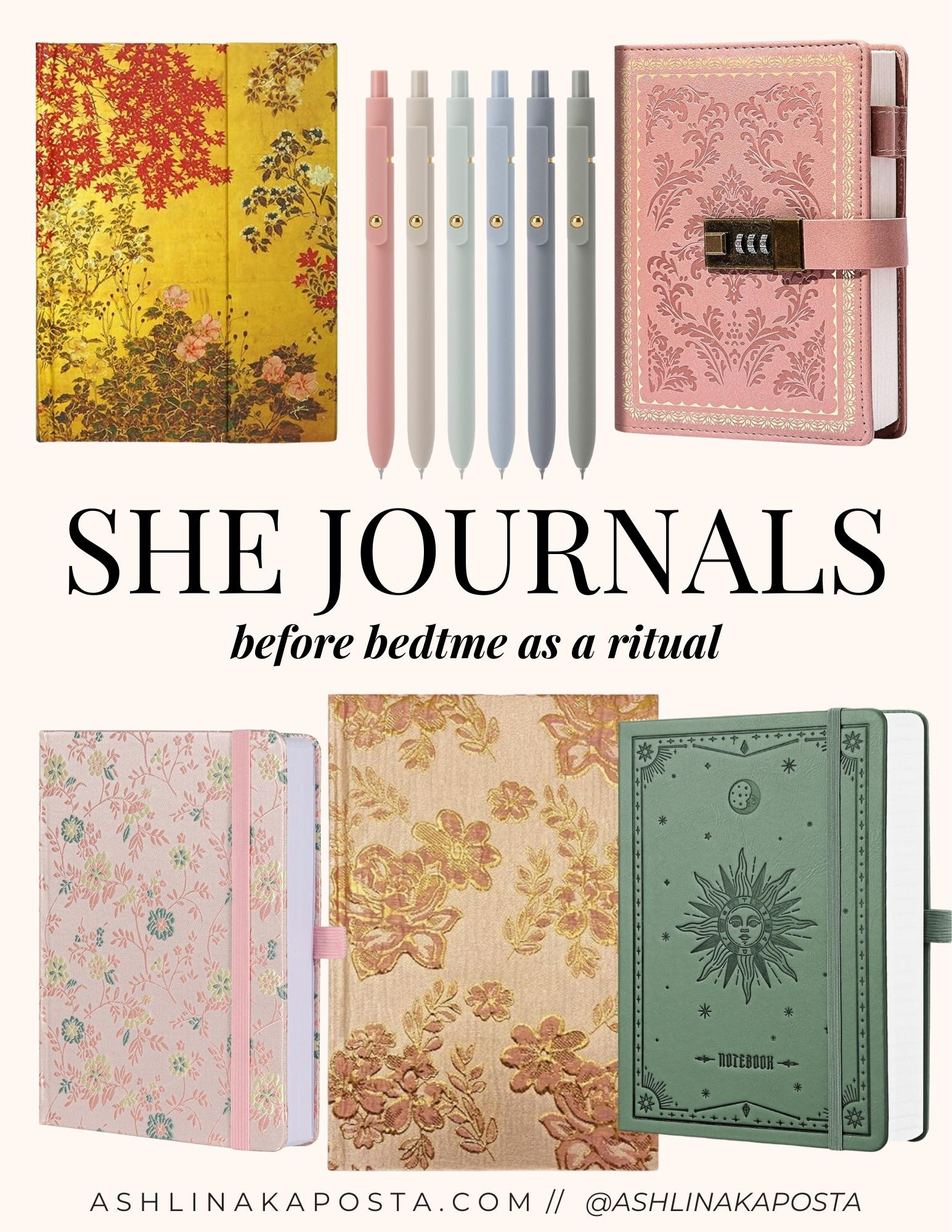 she Journals as a ritual - gorgeous journals for the new year  

 #LTKmorningroutine #LTKselfcare