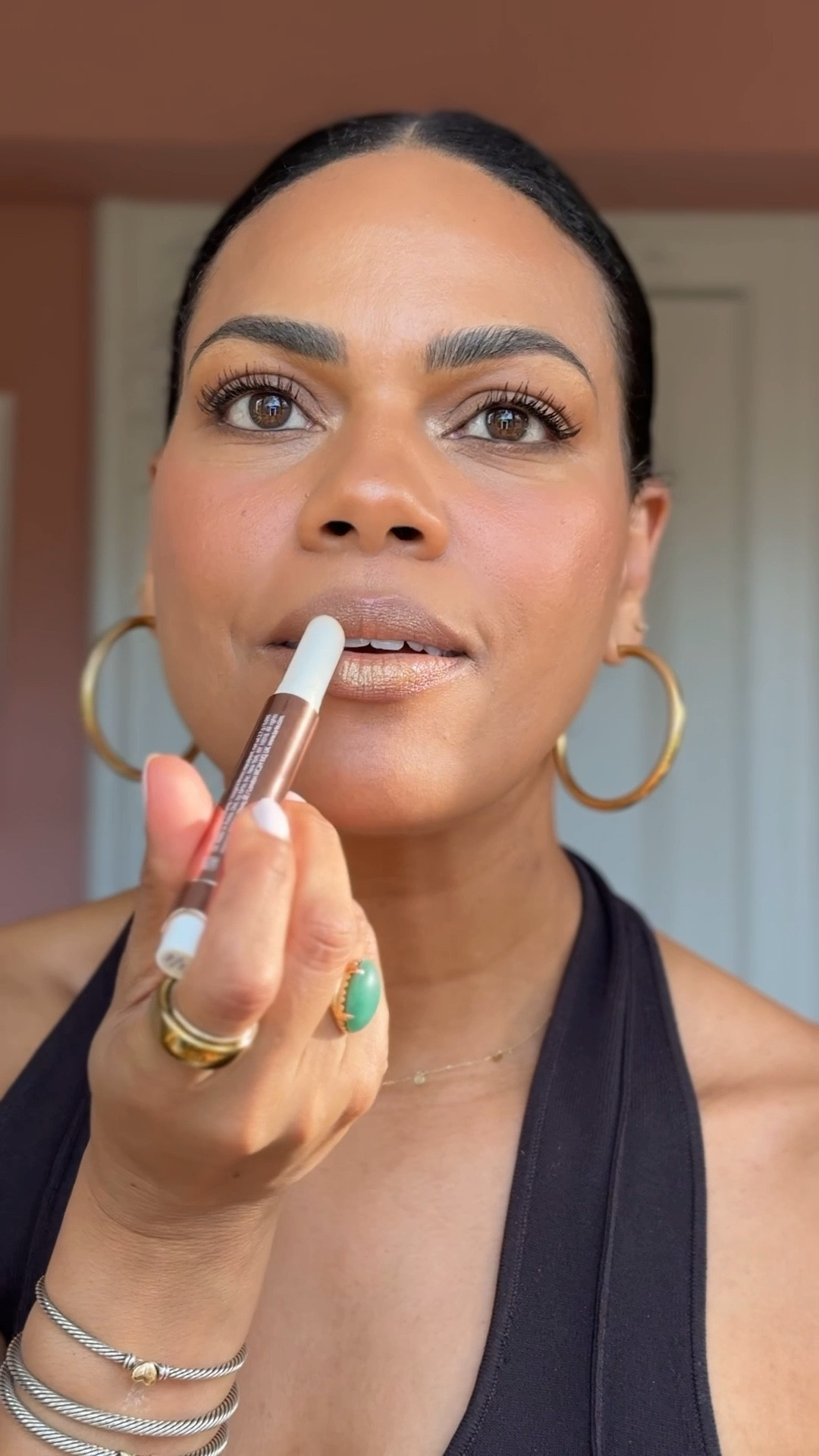 Lip combo of the day: makeup by Mario lip pencil in shade “Travis” and tarte plumping juicy lip in “white gold shimmer glass”. Is a great neutral combo! 

#LTKOver40 #LTKWatchNow #LTKBeauty