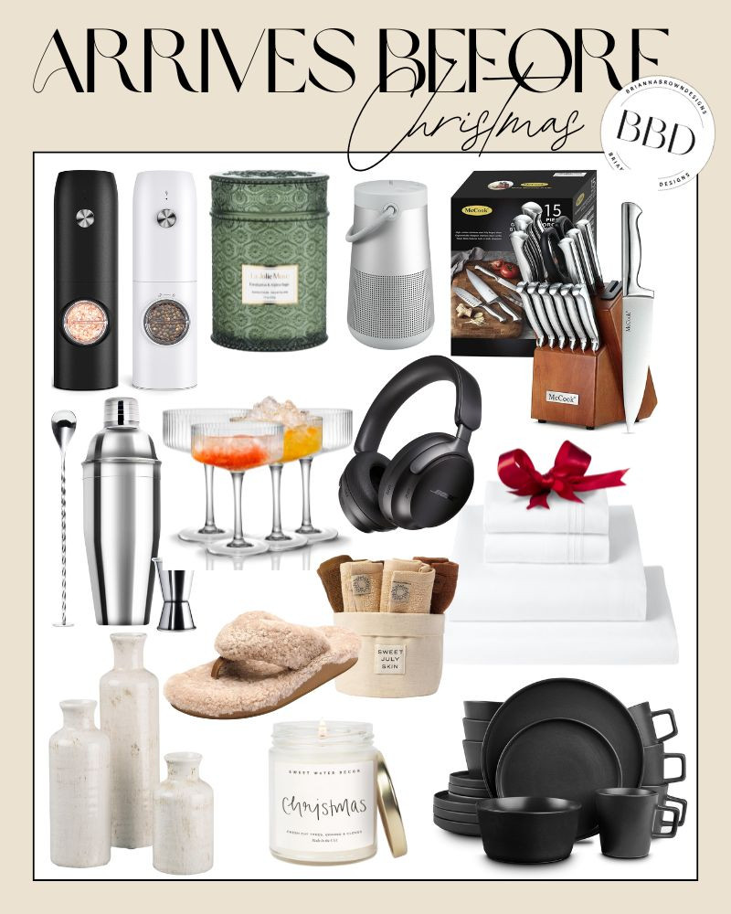 Amazon gifts that will arrive before Christmas!

gift ideas, gifts for him, gifts for her, home finds, kitchen finds, amazon, electronics, headphones, candle, knives set 

 #LTKGiftGuide #LTKHome #LTKFindsUnder100