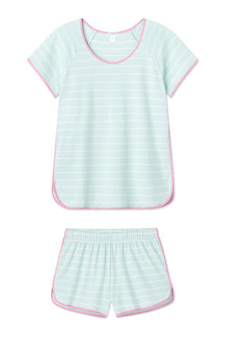 Pima Shorts Set in Spritz | Lake Pajamas