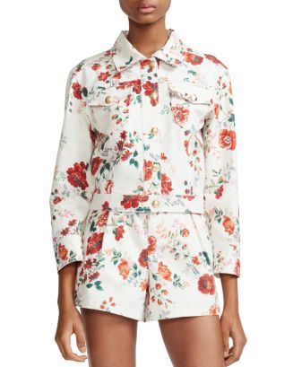 Viflor Floral Print Denim Jacket | Bloomingdale's (US)