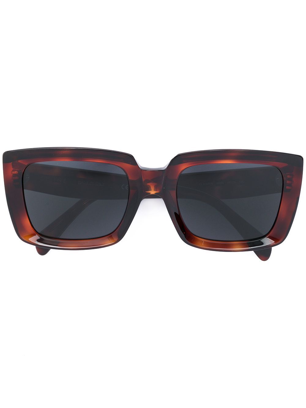 Céline Eyewear tortoiseshell rectangle frame sunglasses - Brown | FarFetch Global