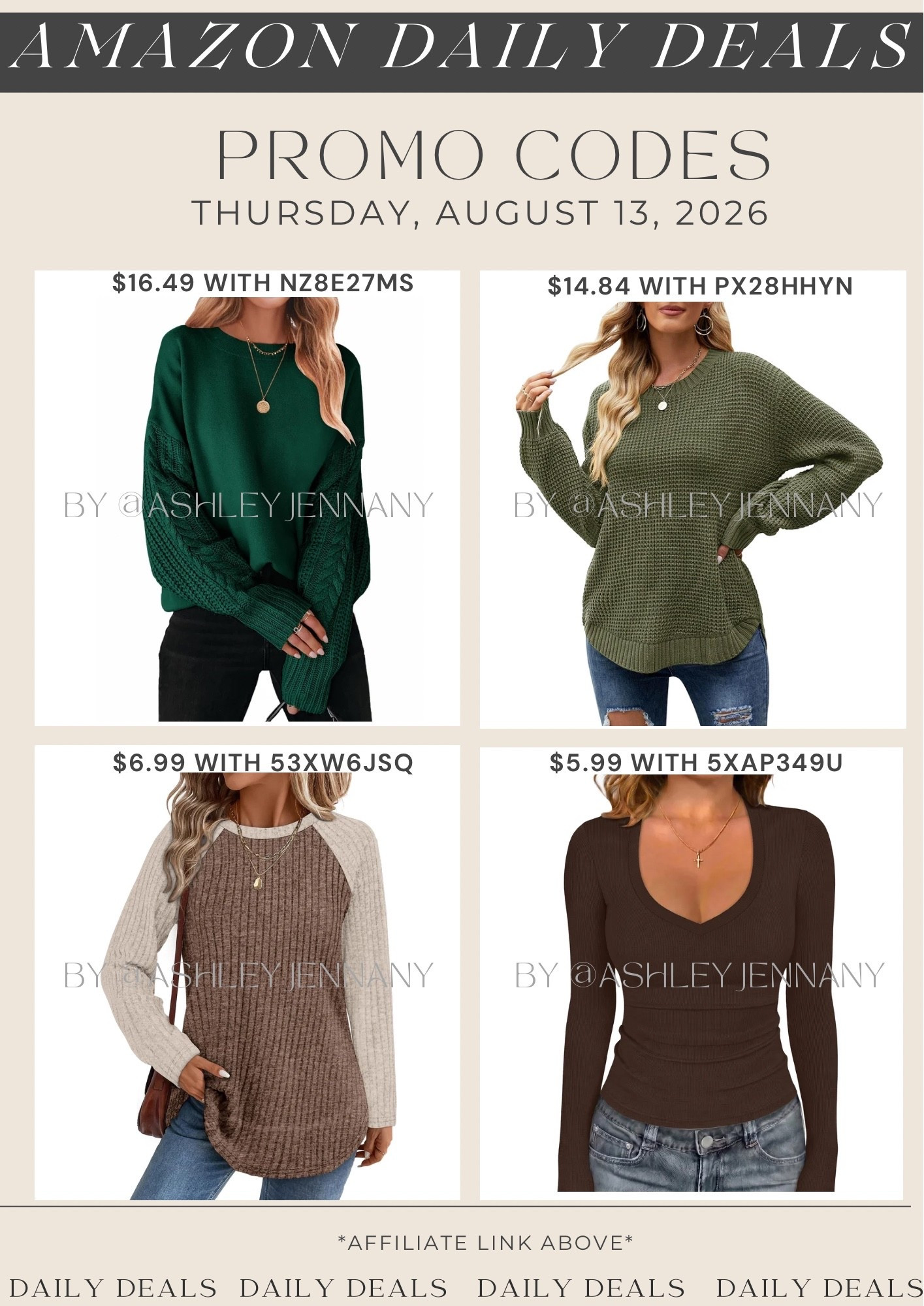 Amazon deals

#LTKSaleAlert #LTKMidsize #LTKSeasonal
