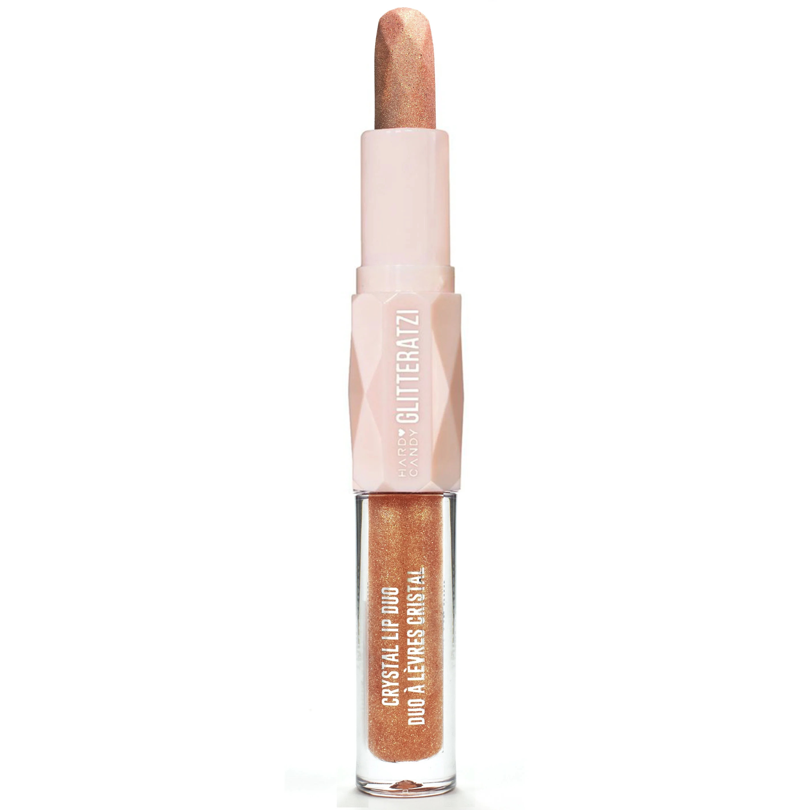 Hard Candy Glitteratzi Crystal Lip Duo, Shimmering Champagne, lipstick .12oz, lipgloss .09oz - Wa... | Walmart (US)