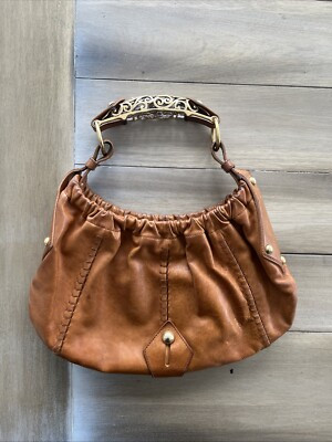 Yves Saint Laurent Rive Gauche Mombasa Cognac Leather  | eBay | eBay US