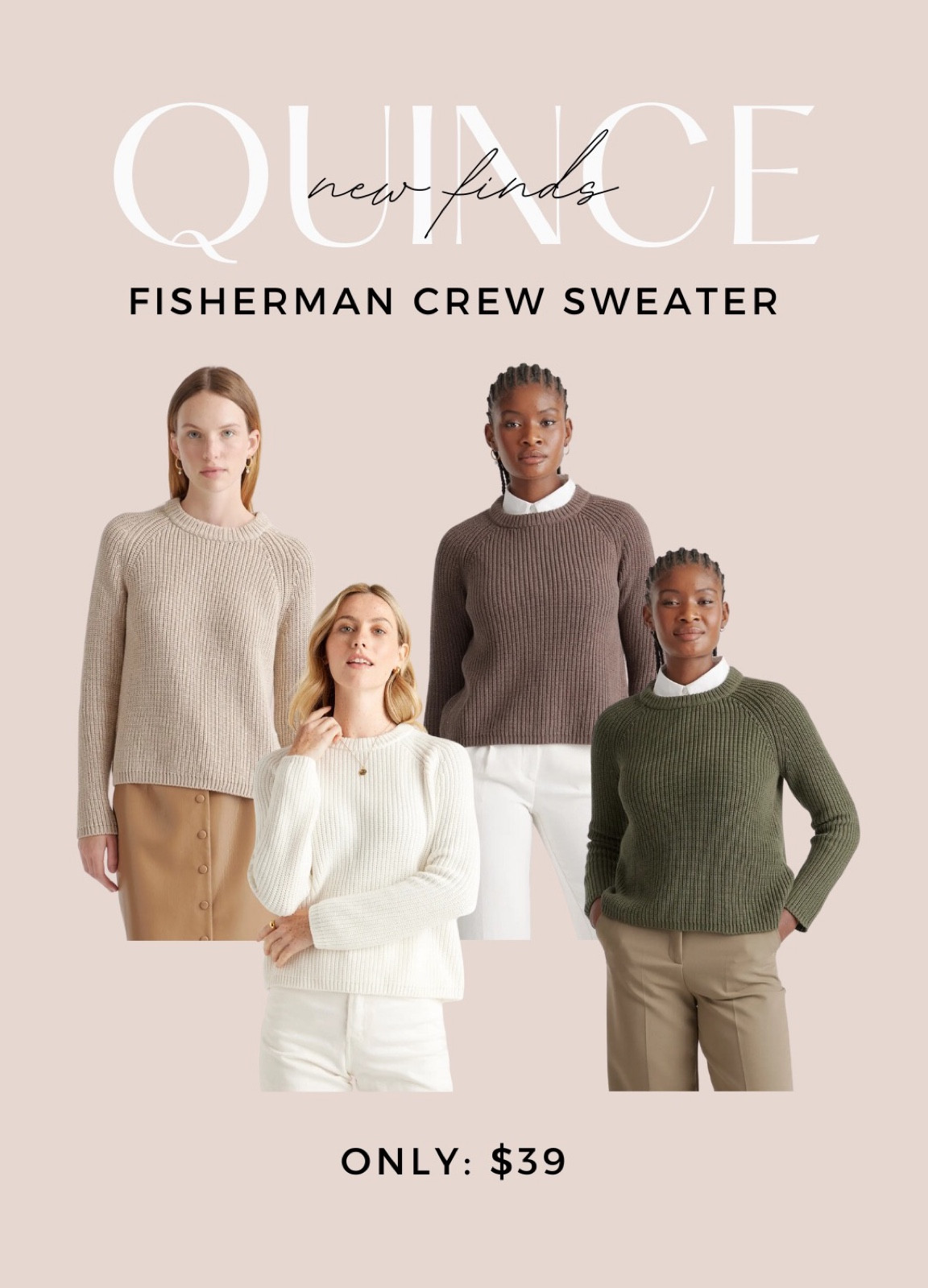 Quince, fall sweater, organic cotton sweater, crewneck sweater, neutral sweater, closet staple, fall outfit

#LTKSeasonal #LTKfindsunder50 #LTKstyletip