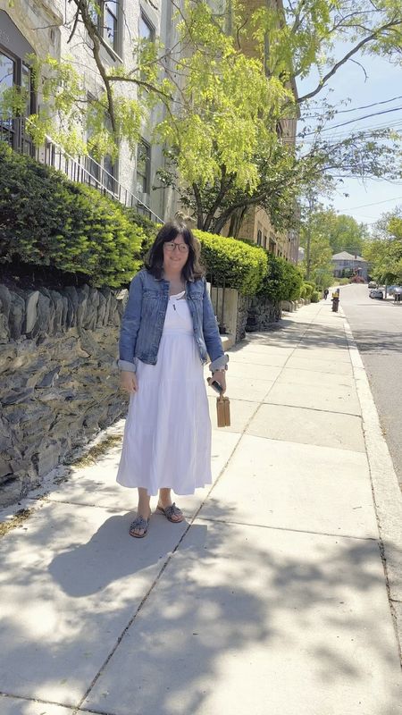 I have your new put-on-and-go white dress. This dress is super comfortable and looks great with a jean jacket and sandals. I could see wearing it to brunch, drinks, or the beach. It runs true to size. I am wearing a medium under $50, and the best part is you don’t have to wear a bra. Shocking right? 

#LTKFind #LTKunder100 #LTKstyletip