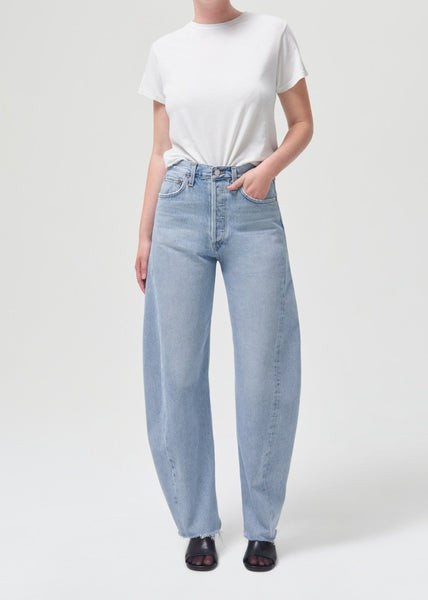 Luna High Rise Pieced Taper 30.5" in Void | AGOLDE