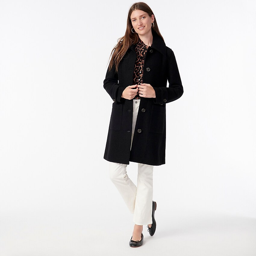 Lady coat in Italian boiled wool | J. Crew US