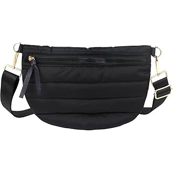 Quilted Crossbody Bags for Women Puffer Fanny Pack Sling Bag Puffy Chest Belt Bum Waist Crossbody... | Amazon (US)