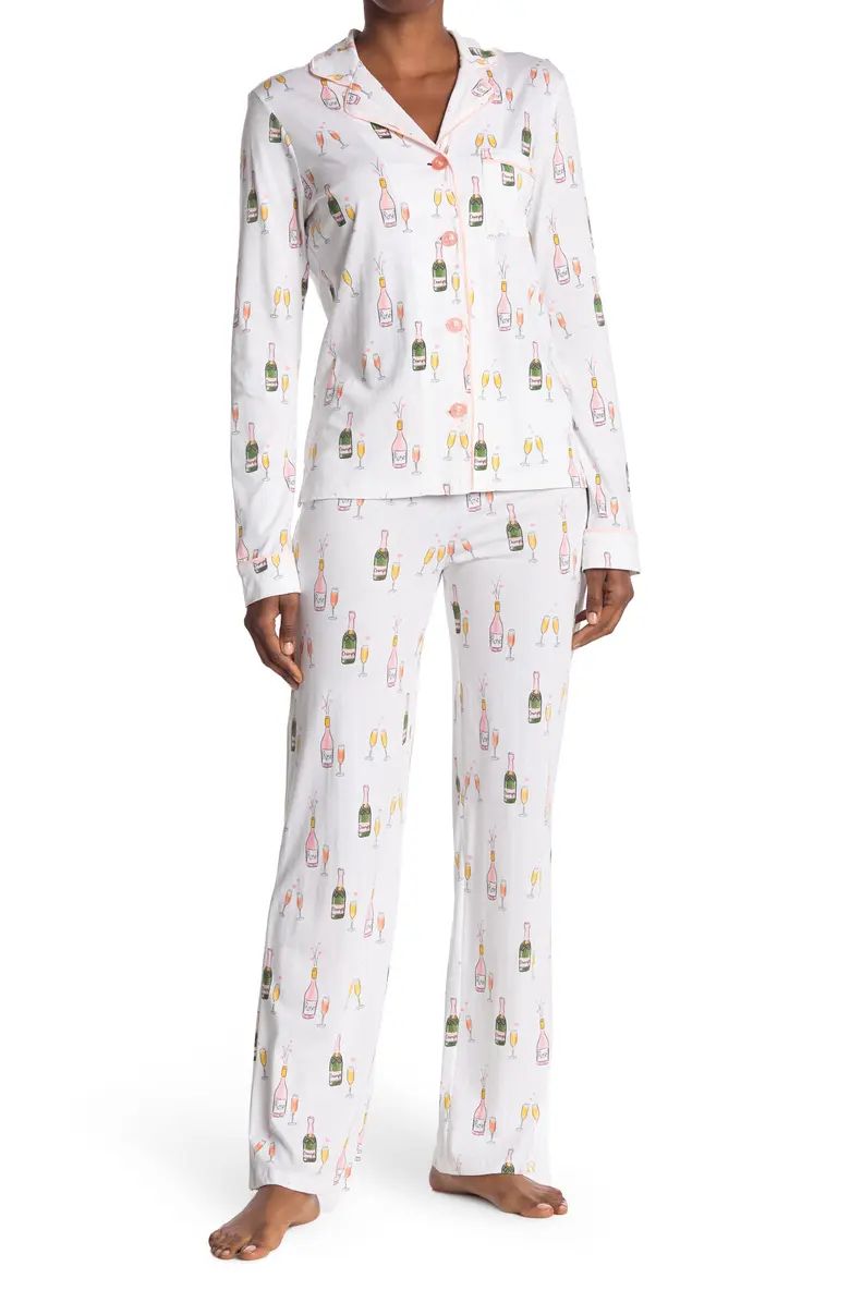 PJ SALVAGE Long Sleeve Top & Pants 2-Piece Pajama Set | Nordstromrack | Nordstrom Rack