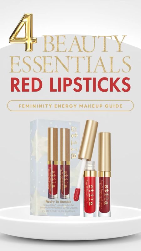 → → 4 Iconic most popular best red lipsticks suitable on all skin tones 👄🫦💋💄♡

TSA-friendly travel or deluxe-size products in gift sets are a great way to test as many products as possible. 
 
→ → Read more about my savings hack on https://labeautyqueenana.com and learn how I save, use coupons, and the best time to shop for the best deals. Quality products in quantity on a budget. 
♡♡♡♡♡♡♡♡♡♡♡♡♡♡♡
 
Salut Beautykings🤴🏾& Beautyqueens👸🏽 → → 💚💋💛 
 
 ❋♡PURCHASE || ACHETER♡❋
 
 Shop my digital planner| All recommended products & services using my affiliate links → https://linktr.ee/labeautyqueenana
♡♡♡♡♡♡♡♡♡♡♡♡♡♡♡
 
→ → New Year 2024 | New year resolutions faves  
 
→ → Intentional Product Reviews | Gift Ideas on A Budget | Gift Basket Ideas | Travel Essentials Guide | Unboxing | AMSR
 
→ Unlinked products may only be available in stores, on the brand’s website, out of stock, or unavailable for sale in which case I will recommend comparable products or services.
♡♡♡♡♡♡♡♡♡♡♡♡♡♡♡
 
x💋x💋| ♎️♾️🫶🏾✌🏾
LaBeautyQueenANA ♡
Spend Wisely | Save Intentionally | Live Abundantly | Give Generously 
Believe You Can Achieve ™️
Believe You Can Achieve with Intentionality & Diligence ™️
♡♡♡♡♡♡♡♡♡♡♡♡♡♡♡
 
 → →
Red lipstick makeup | Best holiday red lipsticks | Red lipsticks for dark skin | Flawless red lipstick makeup for Valentine’s Day | Drugstore best red lipsticks | most popular Sephora red lipsticks | Top five red lipsticks | Find your perfect red lipstick | Top based red lipsticks | how to choose the best lip color for your skin tone | best lipstick combo | lipsticks for dry lips | lipsticks for brown skin tone | lipsticks for dark skin | lipsticks for women of color
→ → ⁣
#redlipstick💄 #redaesthetic #lipsonfleek #redlip #lipstickswatches #mattelip 
#cosmetics #instamakeup #lipgloss #lipstick #lipstickjunkie #lipsticklover #lipstickmatte #lipstickoftheday #lipsticks #lipstickswatch #lipstick💄 #makeupaddict #makeupideas #makeupjunkie #makeuplook #makeuplooks #makeuplover #makeupoftheday #makeuptutorial #mua #wakeupandmakeup 


#LTKbeauty