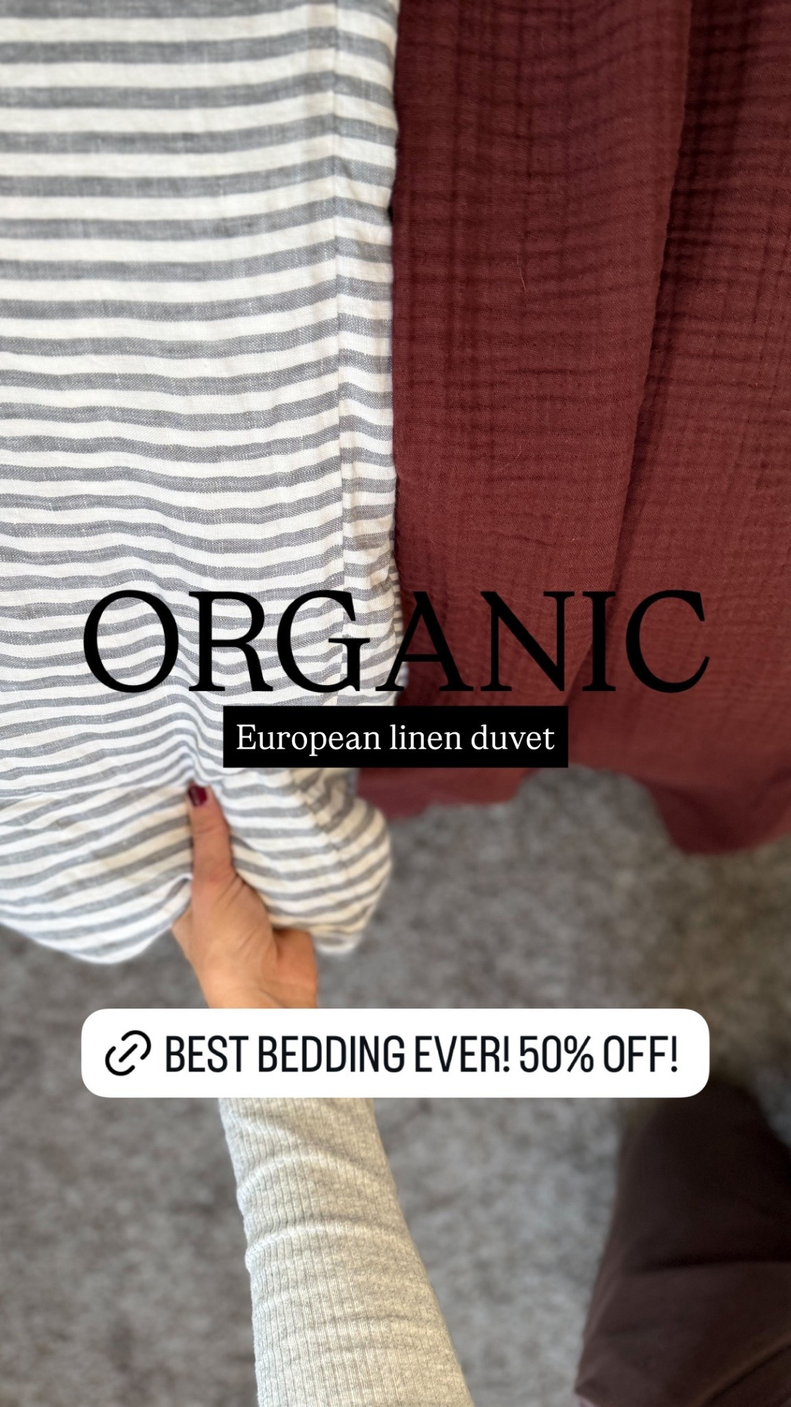 This is by far my favorite bedding! I love that this duvet connects in 3 places to the insert so it stays together! On sale now 50% off!! 

#LTKHome #LTKSaleAlert