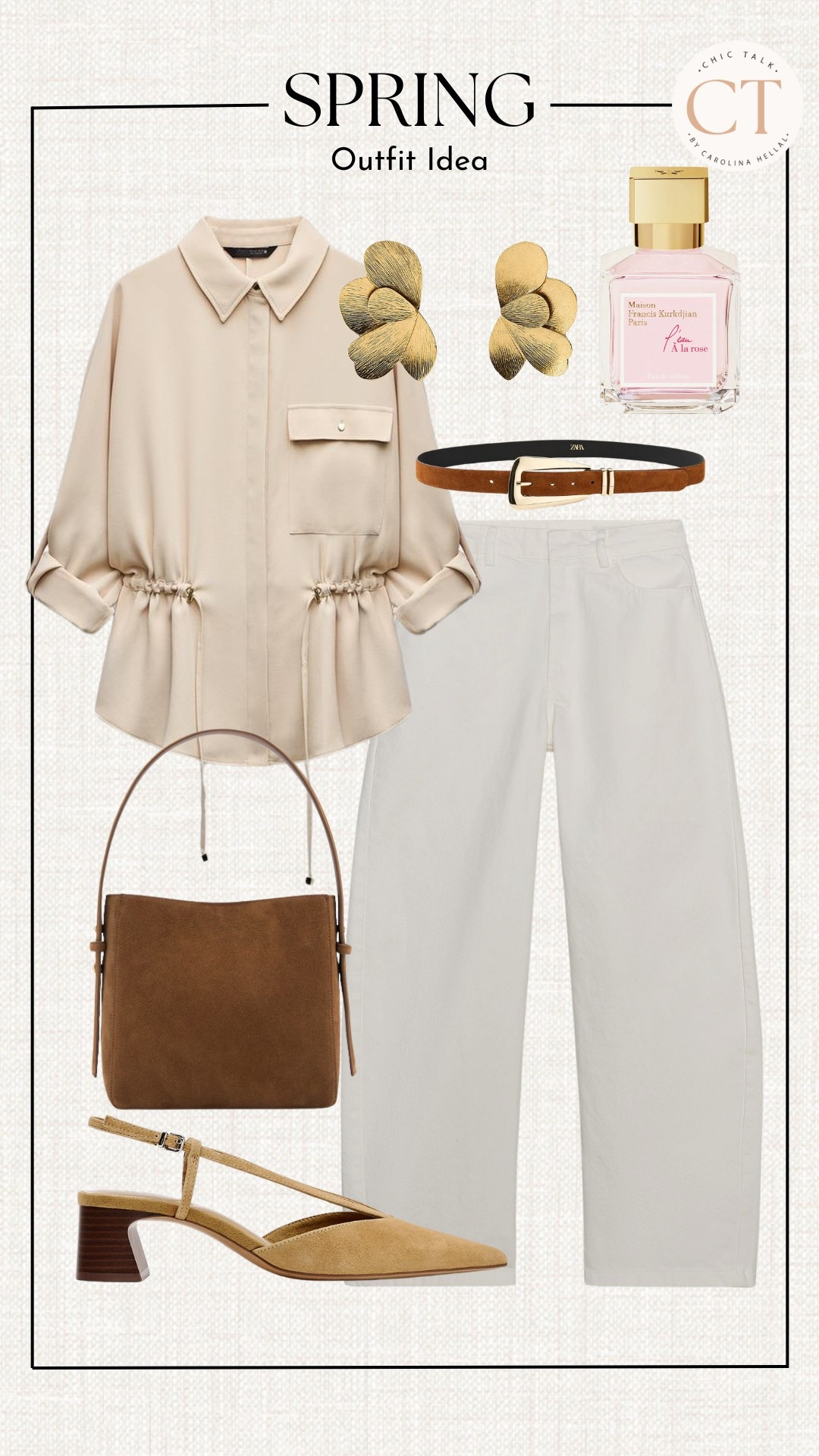 Chic outfit idea for spring! This safari jacket is everything! Also if you are looking for the perfect brown bucket bag this one is stunning and the quality is so good! 

#LTKSeasonal #LTKStyleTip #LTKFindsUnder100