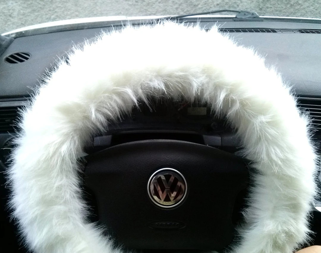 Fuzzy Car Accessories Steering Wheel Cover Gear Shift Knob - Etsy | Etsy (US)