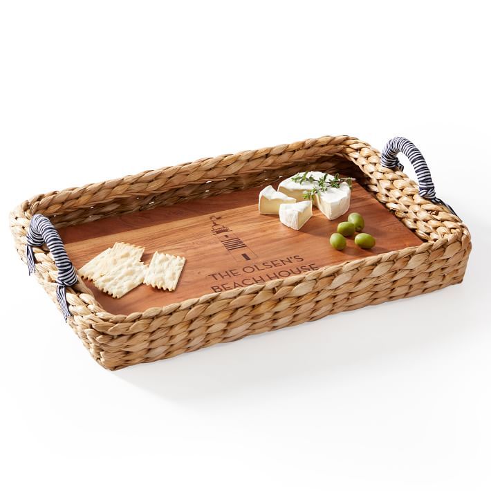 Seagrass Woven Serving Tray and Cheese Board | Mark and Graham