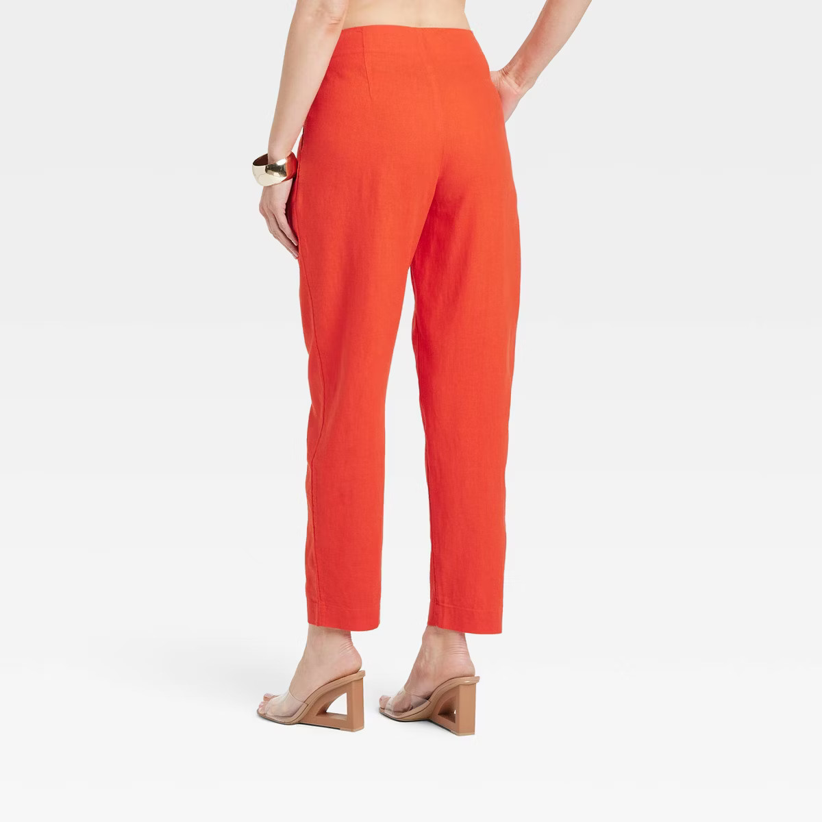 Women's High-Rise Linen Tapered Ankle Pants - A New Day™ | Target