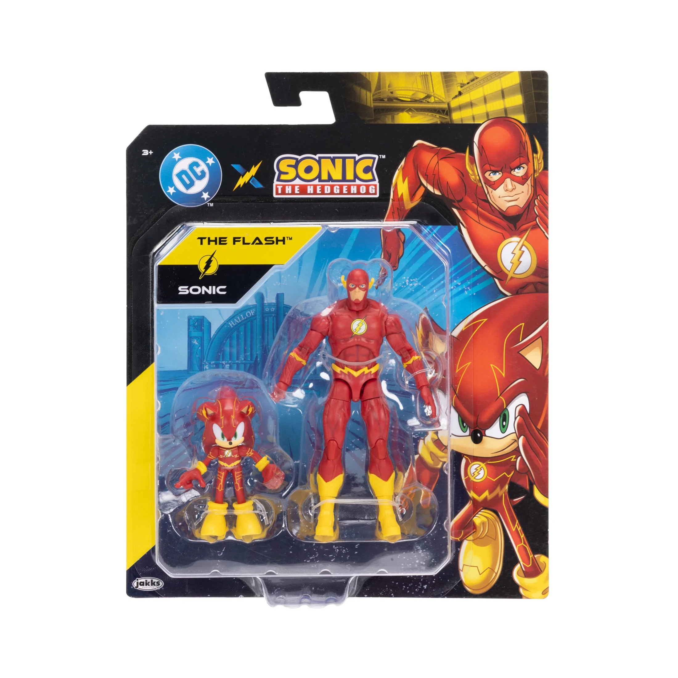 Sonic x DC Action Figure Multipack - 2.5 Inch Sonic and 5 Inch The Flash Figures | Walmart (US)