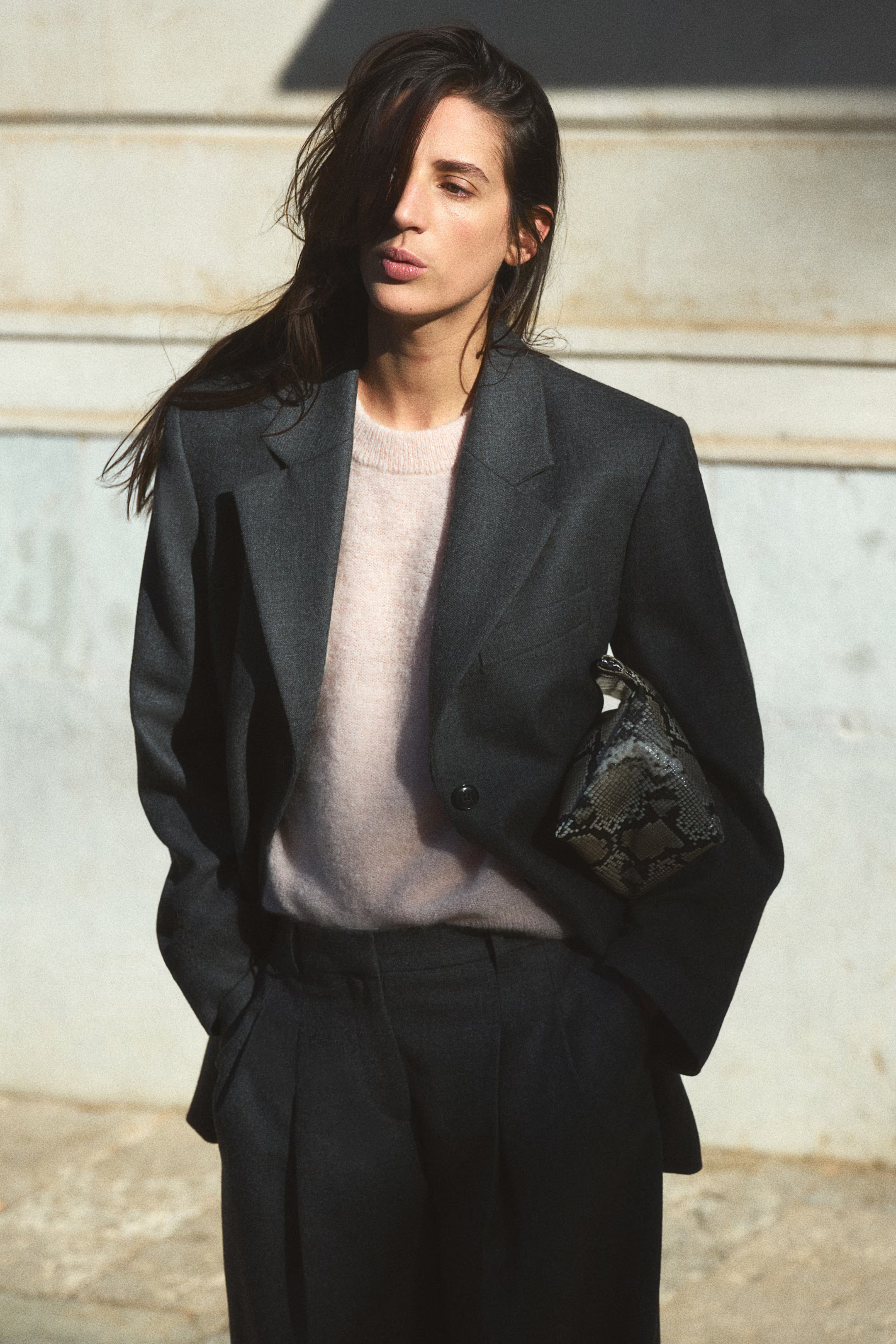 Mohair-blend top - Light dusty pink - Ladies | H&M GB | H&M (UK, MY, IN, SG, PH, TW, HK)