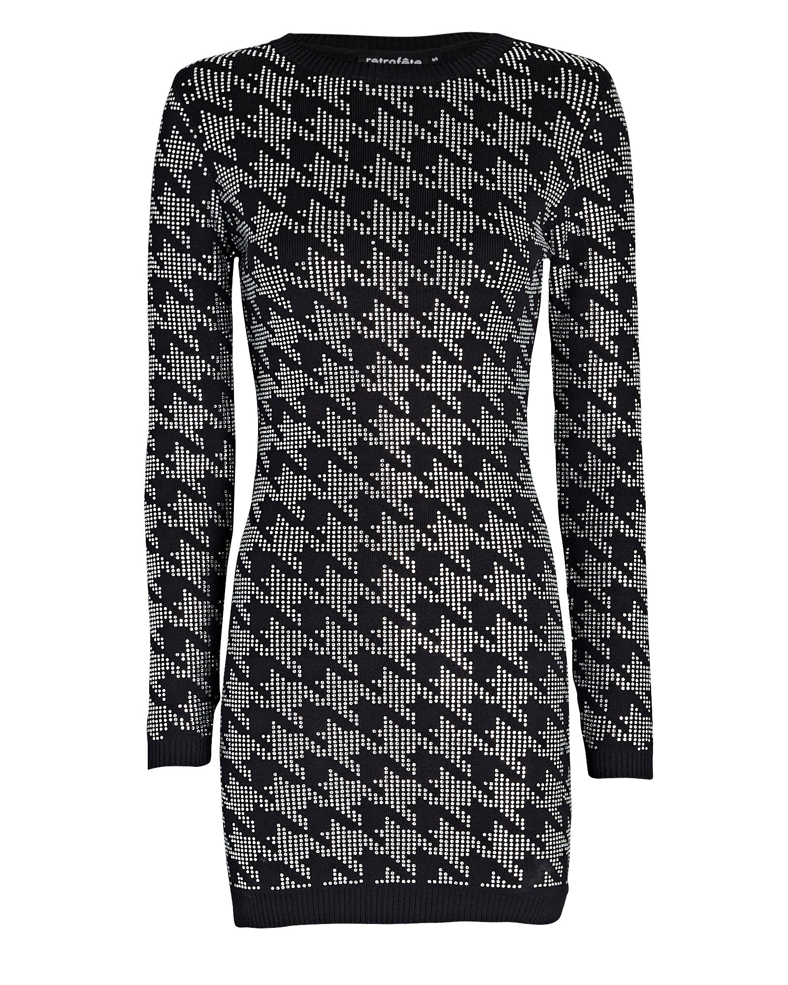 Leanna Crystal-Embellished Knit Mini Dress | INTERMIX