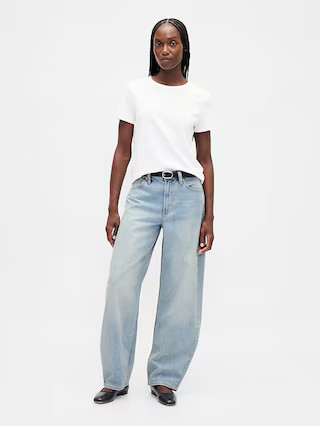 High Rise Barrel Jeans | Gap (US)