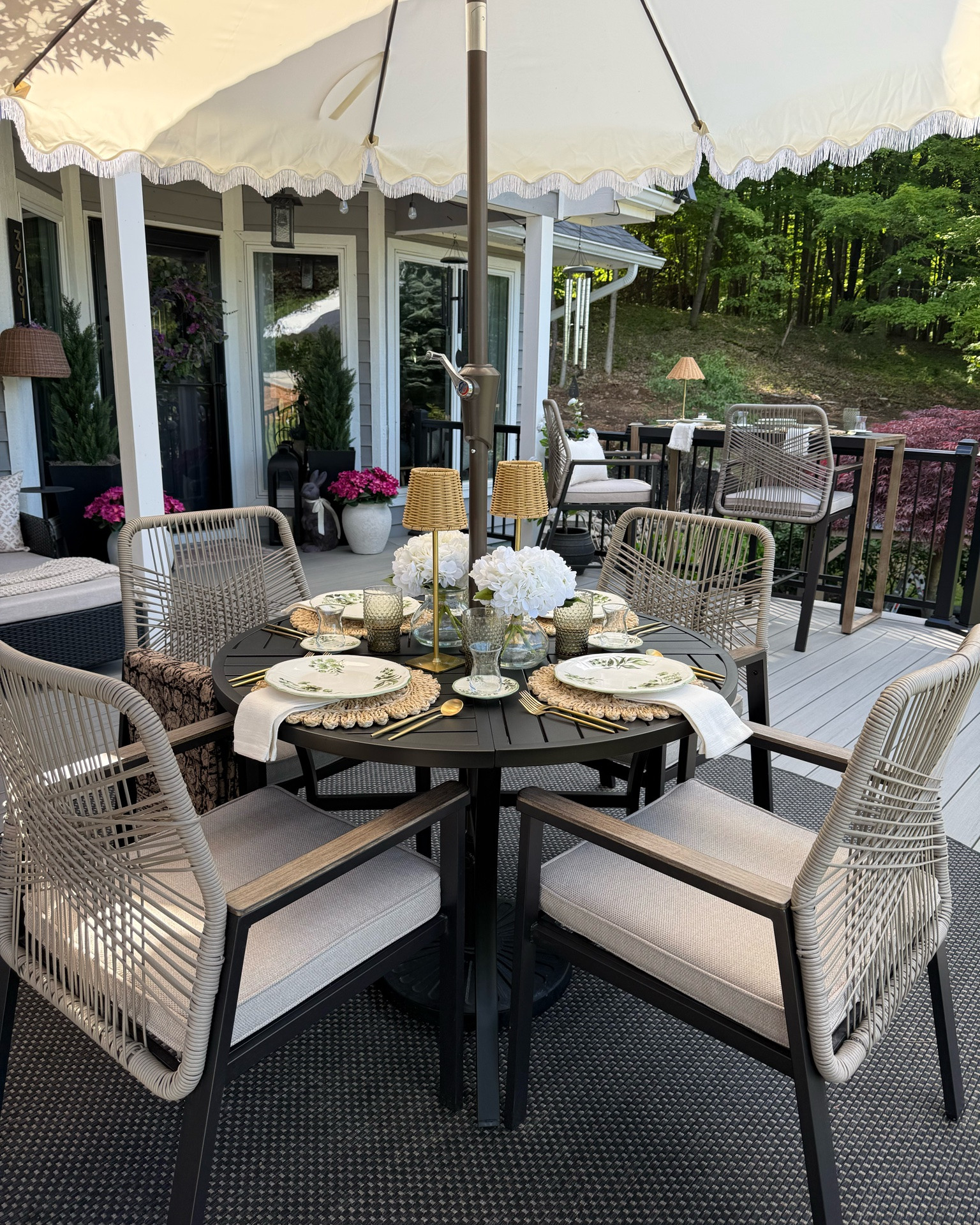 #ad Patio Season Starts Here

Finding a hightop dining set that matched my existing round patio set felt impossible… until I found this one at @Lowe's. The woven rope details, finish, and overall design are an exact match, making the entire patio feel intentional and complete. It added the perfect spot for morning coffee, outdoor meals, and relaxing summer evenings with a view.

@loweshomeimprovement #lowespartner #patiofurniture #outdoordining Outdoor Living | Deck Decor | Patio Decor | Outdoor Furniture | Porch Decor | Patio Inspiration | Outdoor Space | Summer Decor | Backyard Style | Deck Design | Outdoor Entertaining | Patio Set | Lowe’s Finds