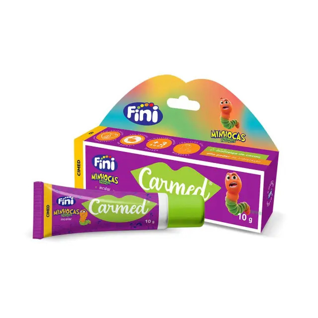 Hidratante Labial Carmed Fini Minhocas Azedinhas Incolor 10g | DrogaRaia (BR)