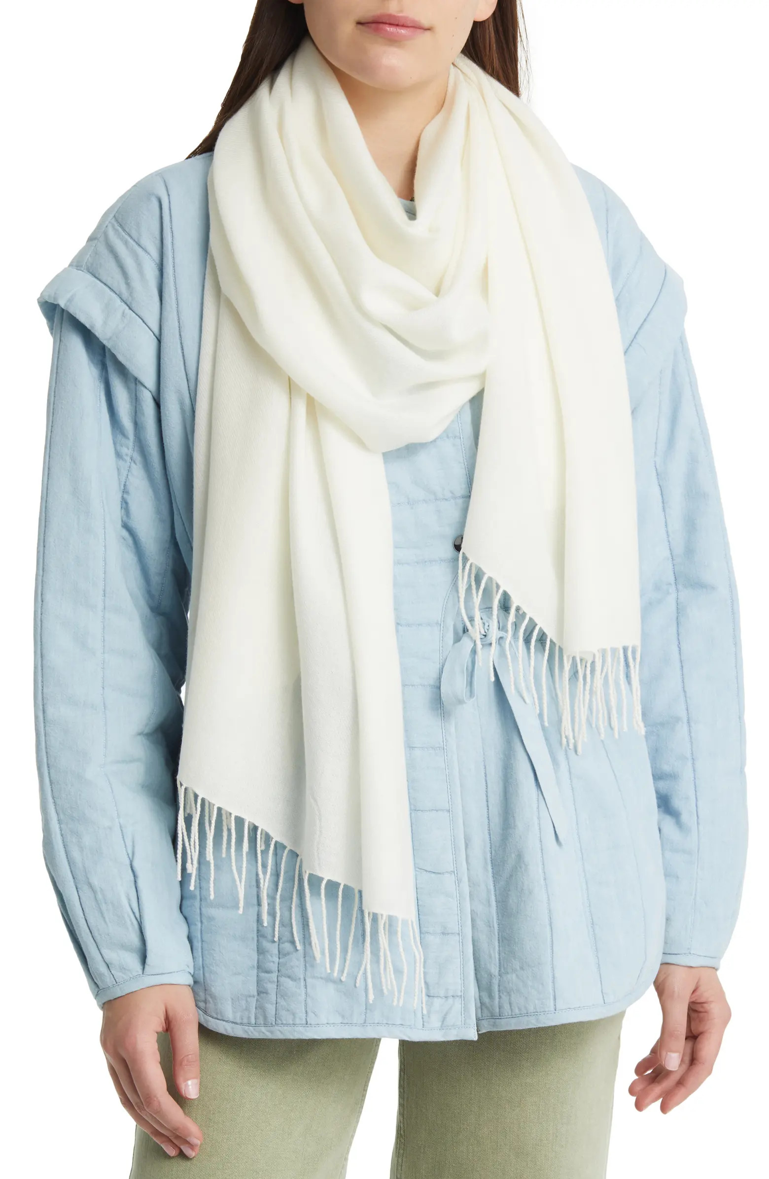 Tissue Weight Wool & Cashmere Scarf | Nordstrom
