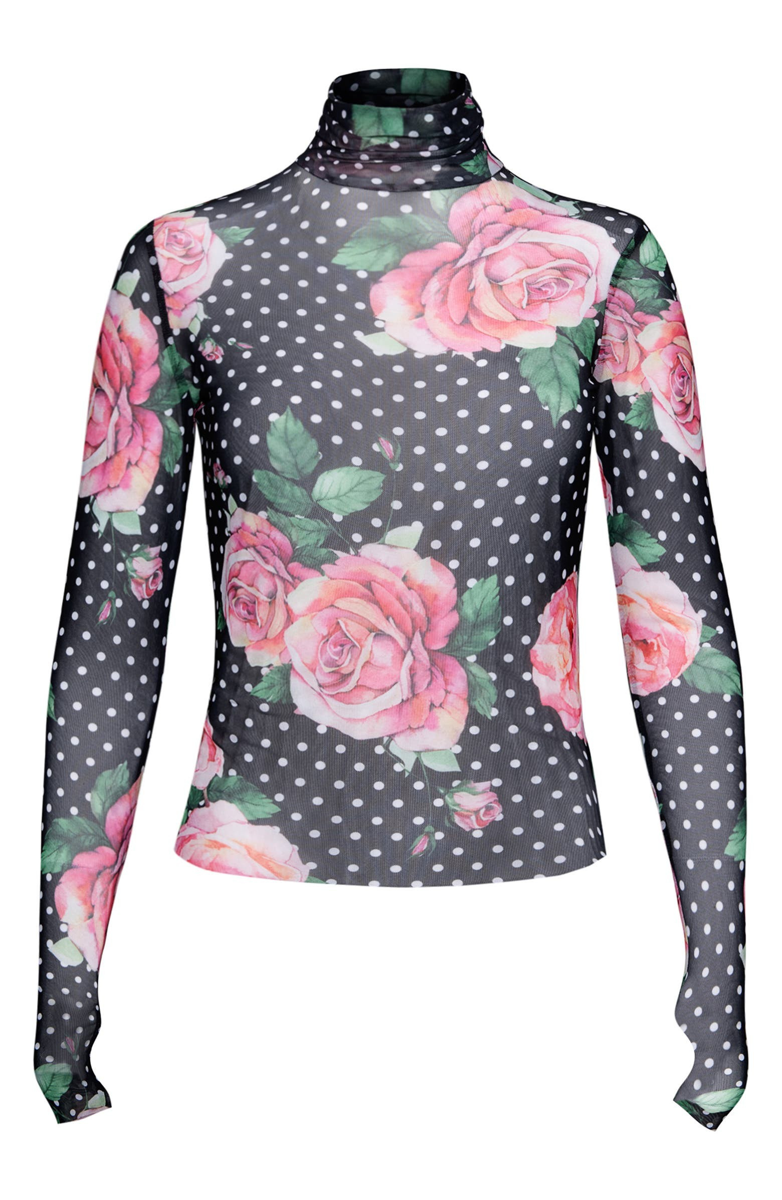 Zadie Semi Sheer Turtleneck | Nordstrom