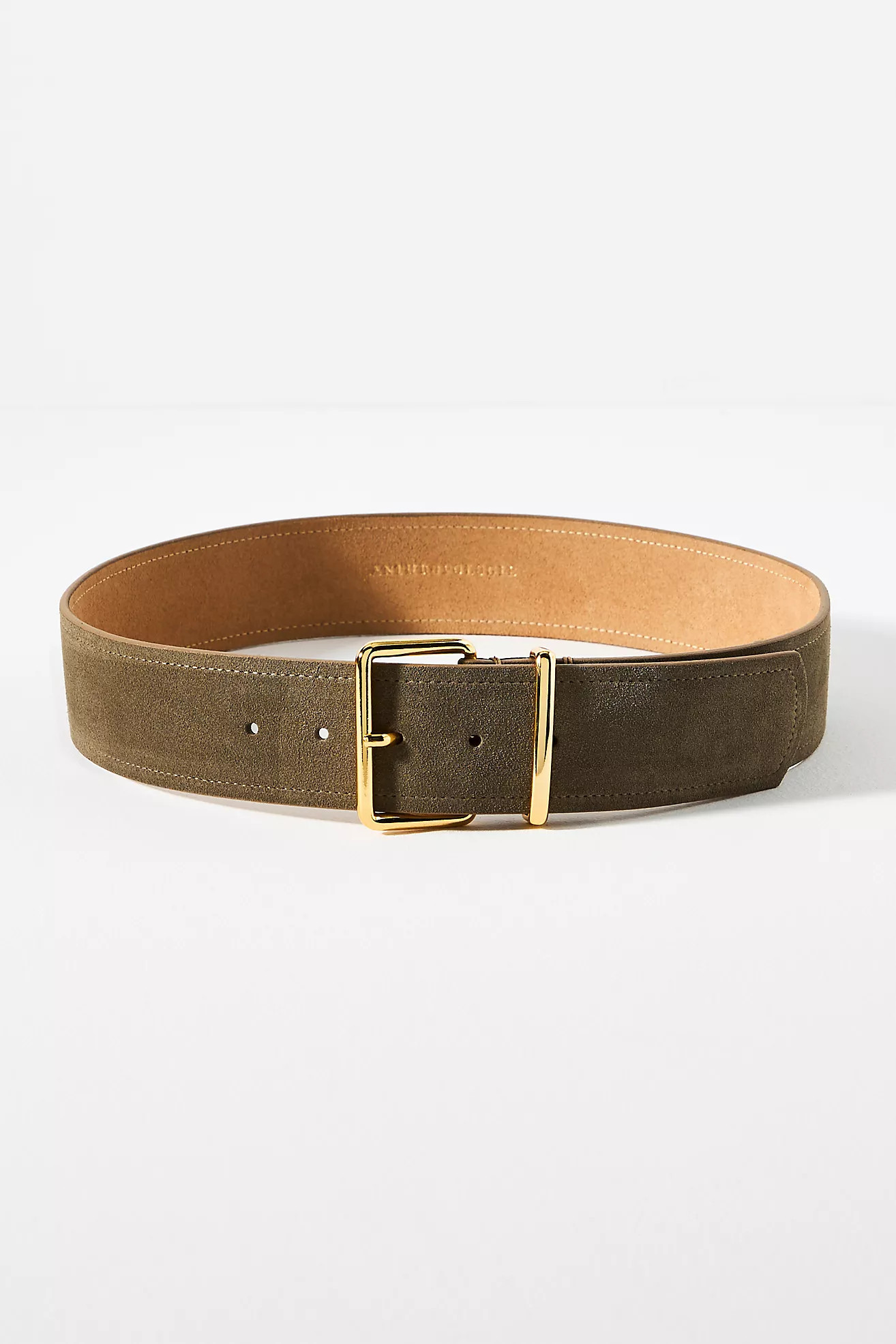 Square-Buckle Suede Belt | Anthropologie (US)