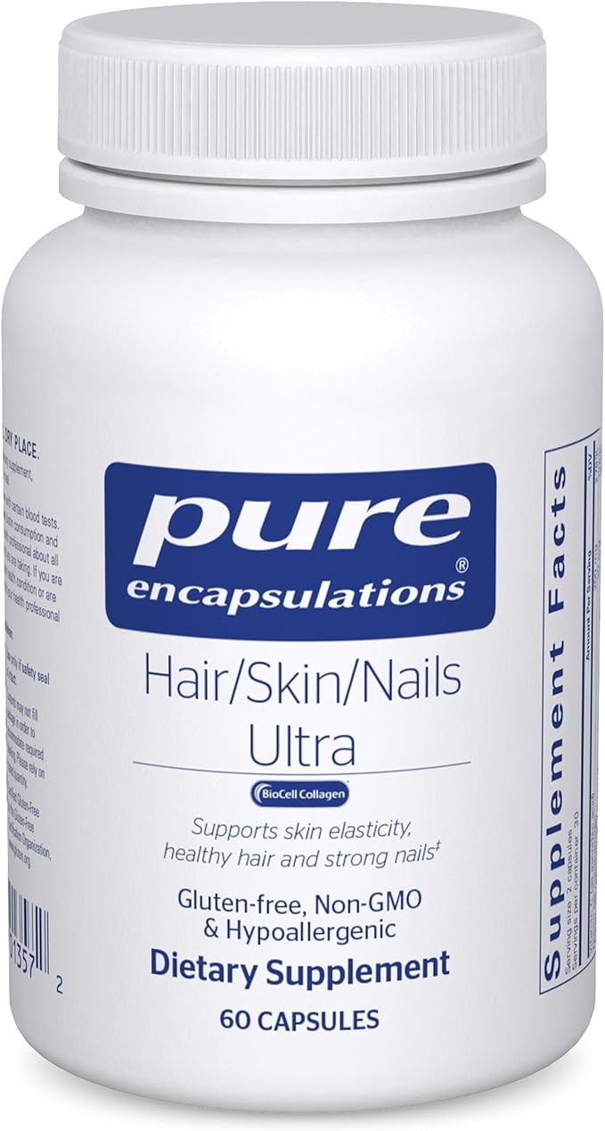 Pure Encapsulations Hair/Skin/Nails Ultra Advanced Beauty Supplement - Biotin & Collagen Suppleme... | Amazon (US)