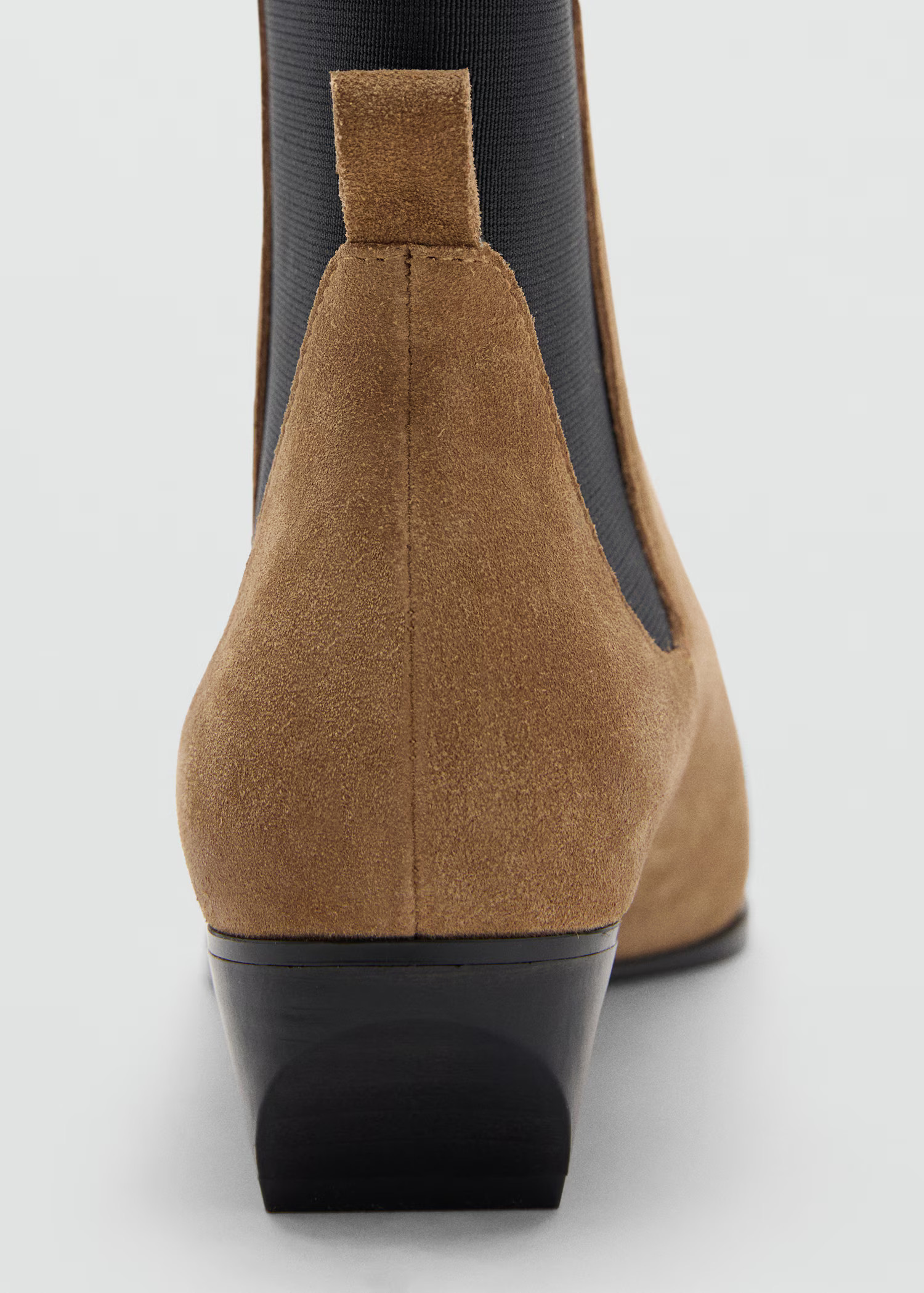 Heel suede ankle boot - Women | MANGO United Kingdom | MANGO (UK)
