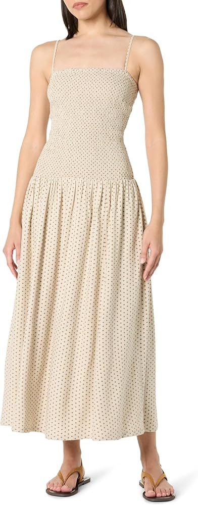 The Drop Women's Florencia Smocked Bodice Linen Maxi Dress | Amazon (US)