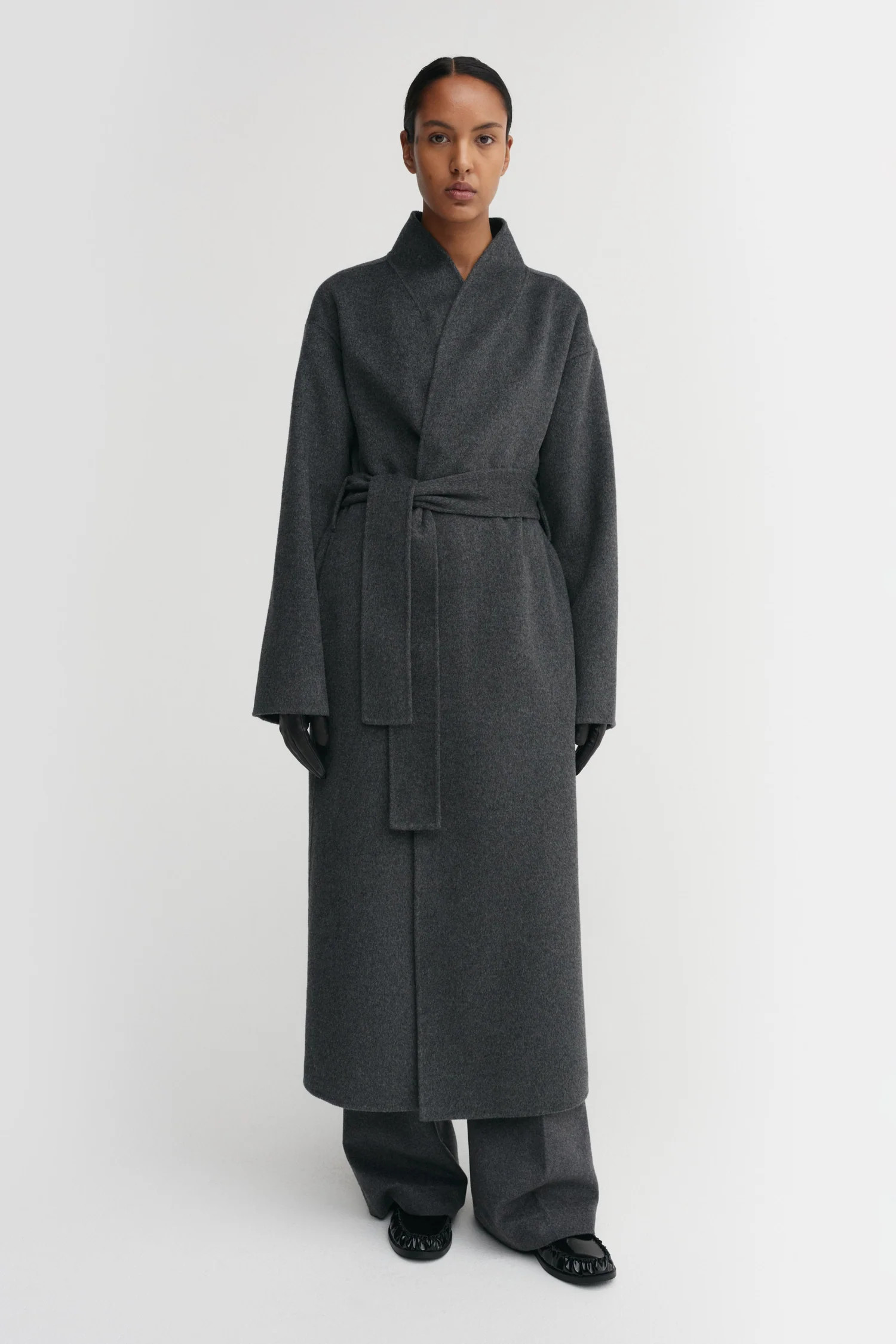 Mara Doublé Coat, dark grey | Almada Label