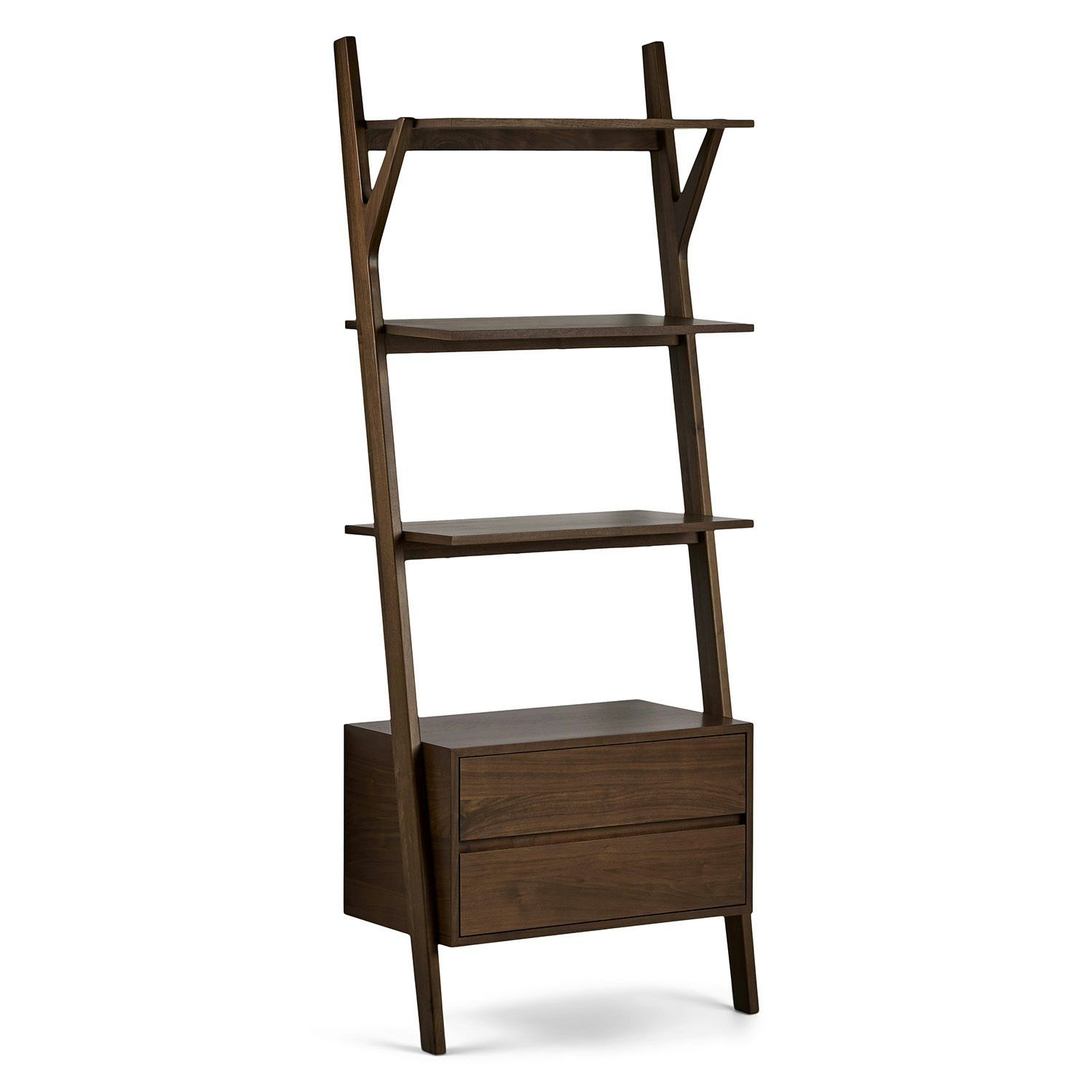 Harles 29.5" Shelving Unit with Storage - Walnut | Article