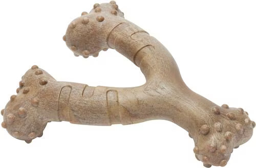 Frisco Bacon Flavored Wishbone Nylon Chew Dog Toy for Heavy Chewers, Large | Chewy