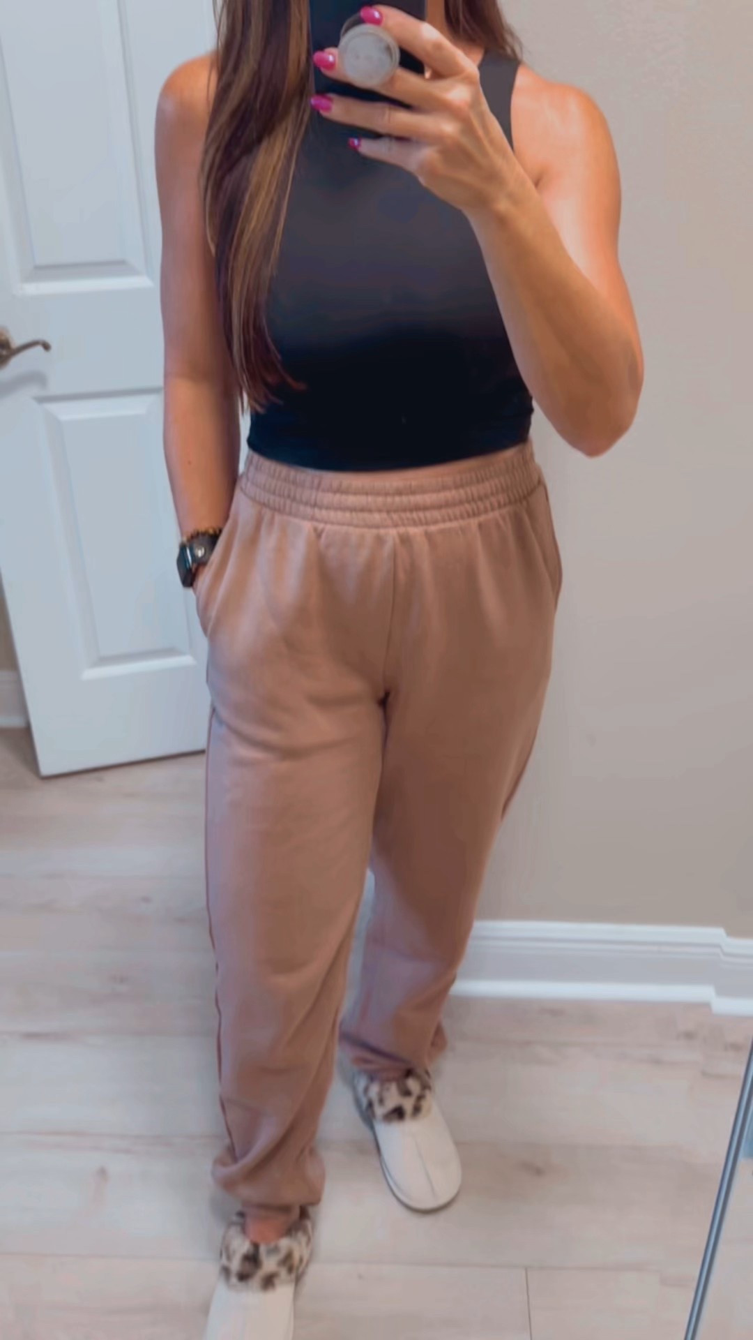 Once I’m home for the day it’s either pjs or comfy fits! Don’t mind the creeper in the background 🤣 These joggers come in tall which I’m wearing at 5’7 and offer a variety of colors plus they are on sale. My top is a staple piece too great for layering or by itself bonus it’s on SALE. Loving my slippers for less too! #LTKbudgetfriendly #shopmystyle #jennycannon

#LTKTall #LTKStyleTip #LTKSaleAlert