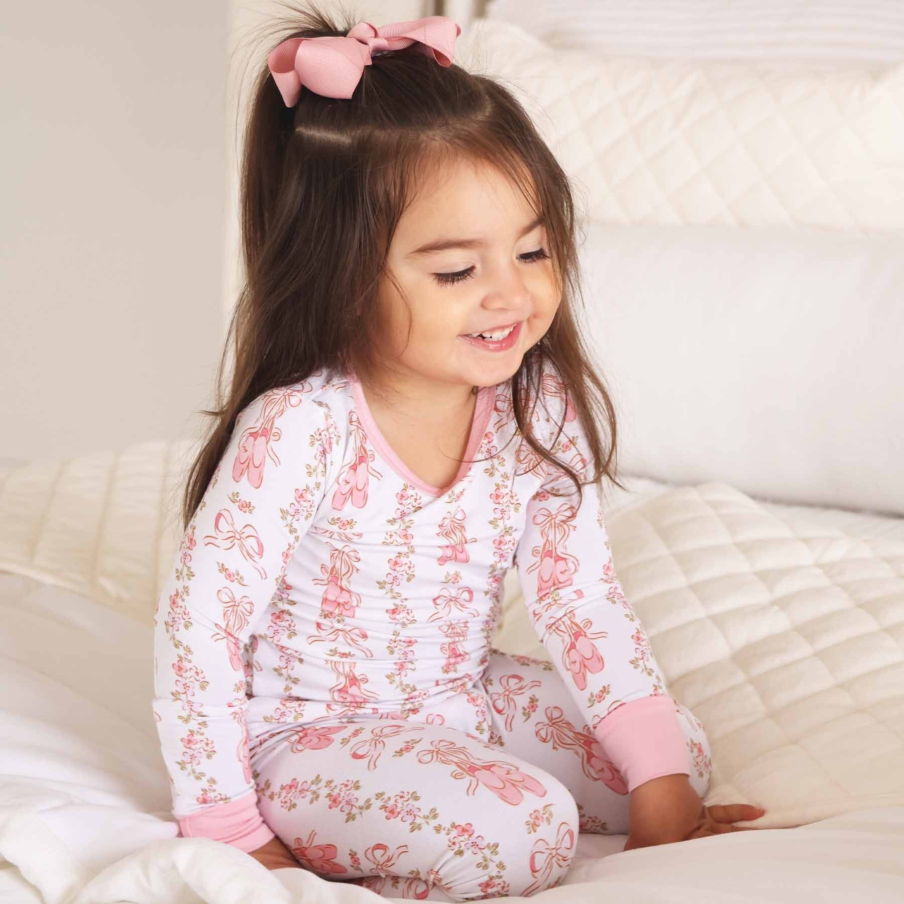 Ballet Blossoms Two Piece Pajama Set | Caden Lane