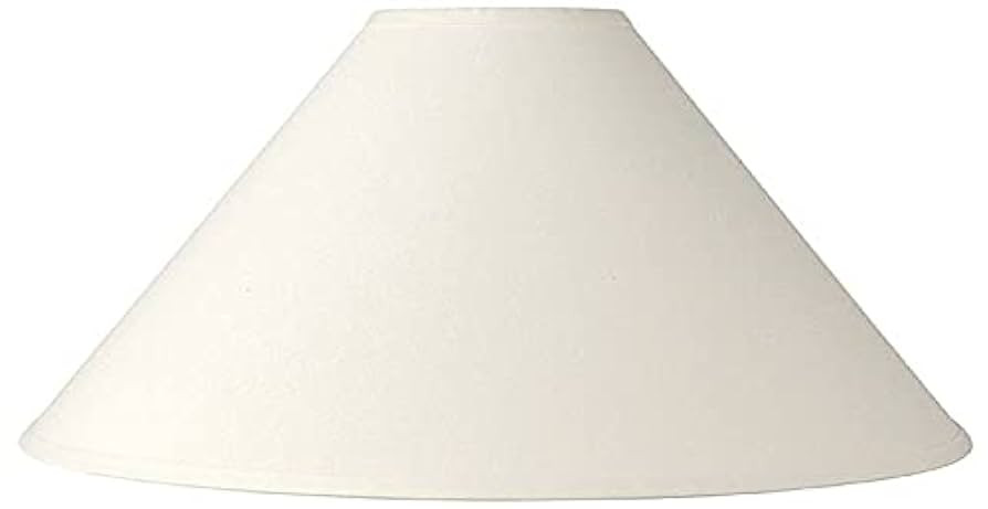 Large 23" Bottom Empire Lamp Shade Linen Chimney White 6" Top x 13.5" High Spider with Replacemen... | Amazon (US)