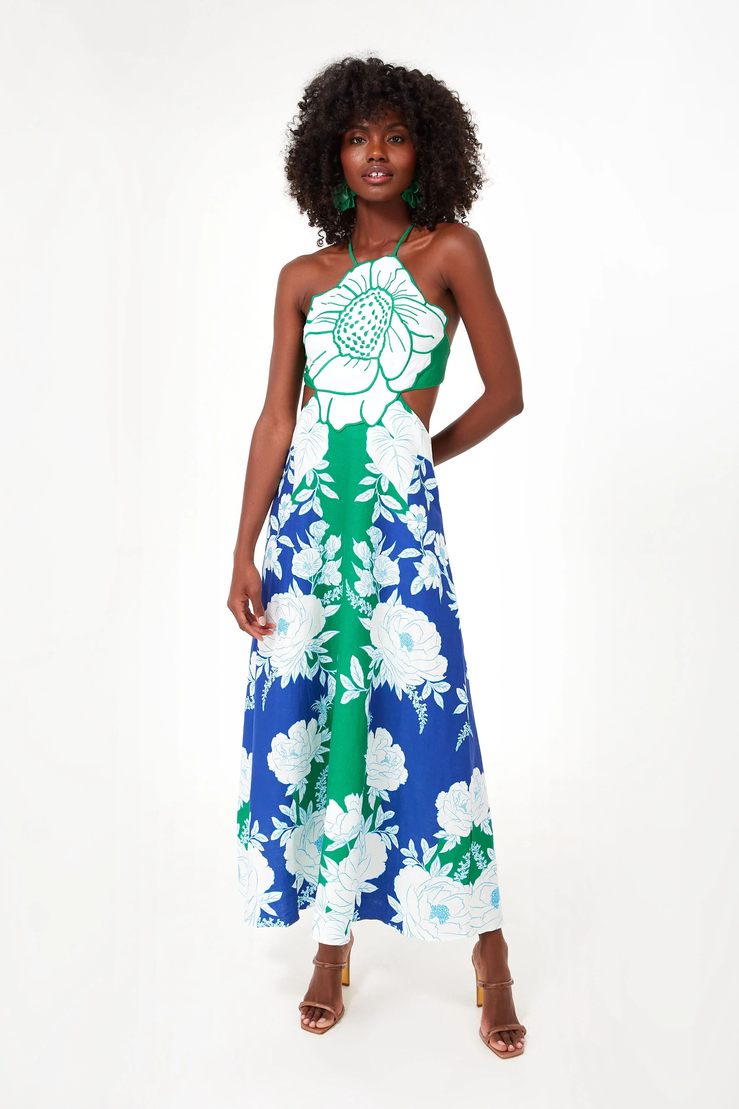 Soft Garden Blue Flower Maxi Dress | Tuckernuck (US)