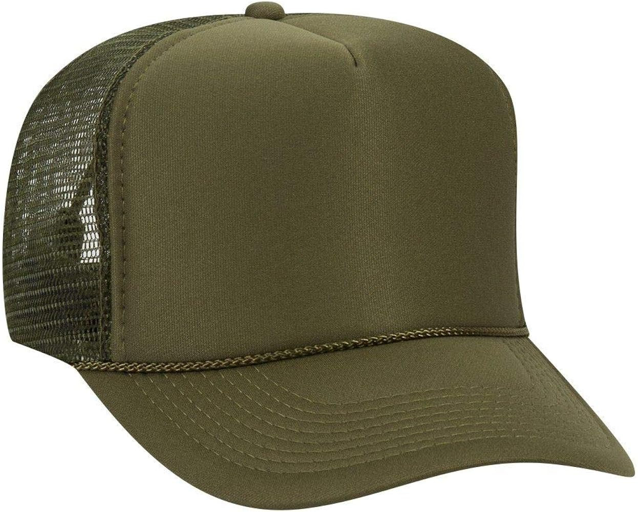 OTTO Polyester Foam Front 5 Panel High Crown Mesh Back Trucker Hat | Amazon (US)