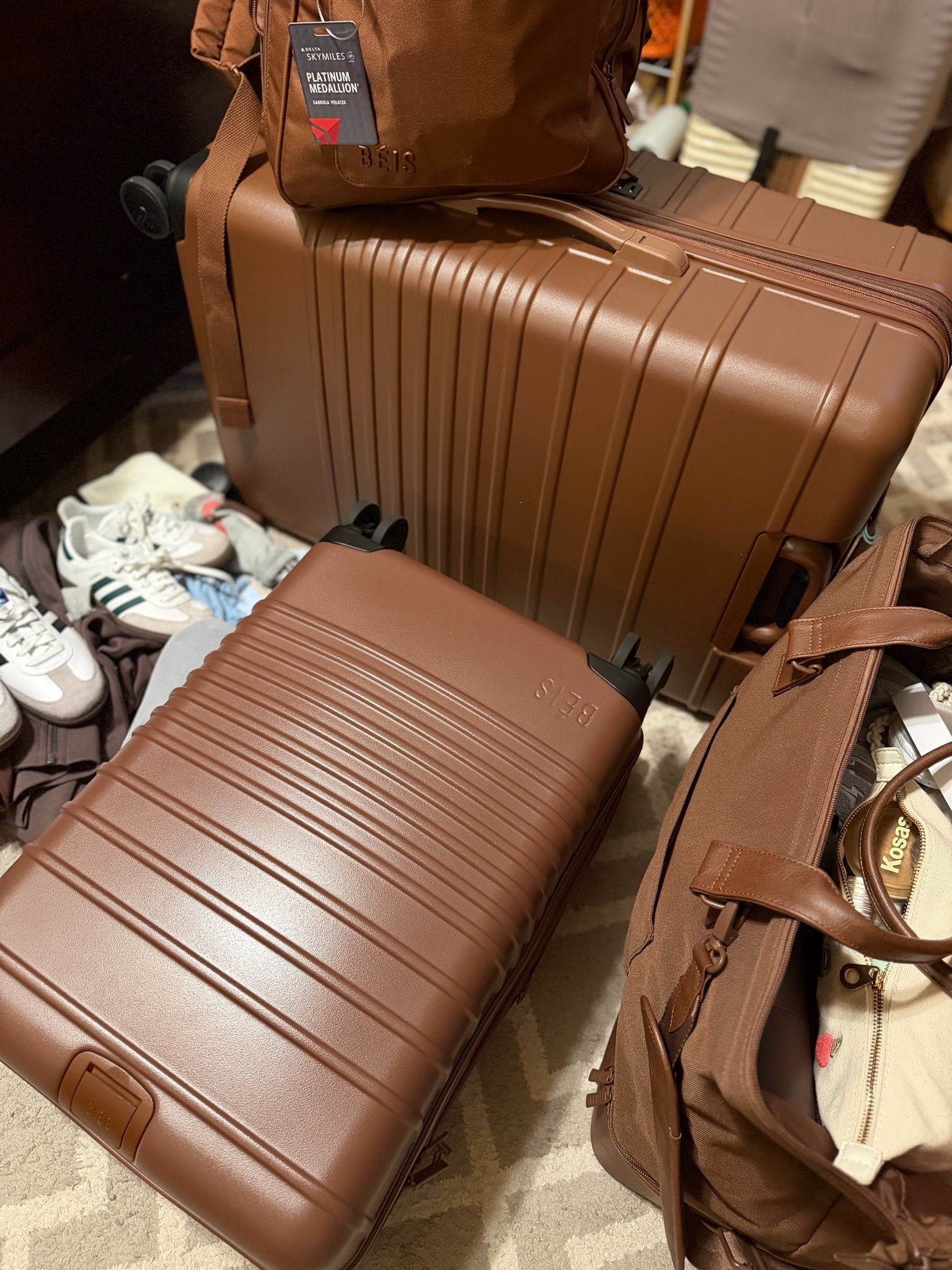 Getting ready for out flight on Wednesday!! @beistravel the main travel essential!

#LTKgrwm #LTKootd #LTKTravel