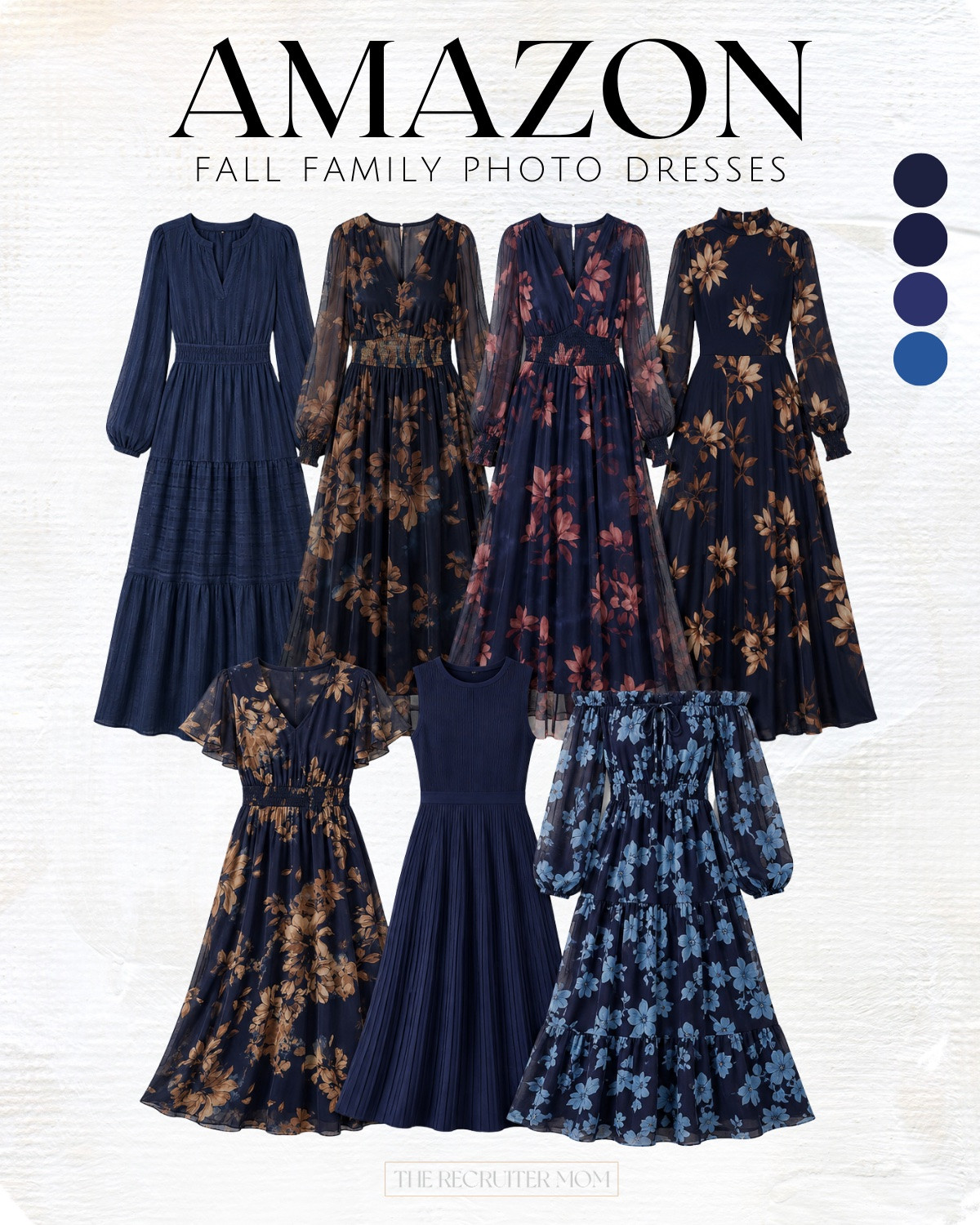 Navy Amazon dresses for fall family pictures 💙 Easy to coordinate + so pretty for fall!
#FallFamilyPictures #AmazonDresses

#LTKgrwm #LTKSeasonal #LTKMidsize